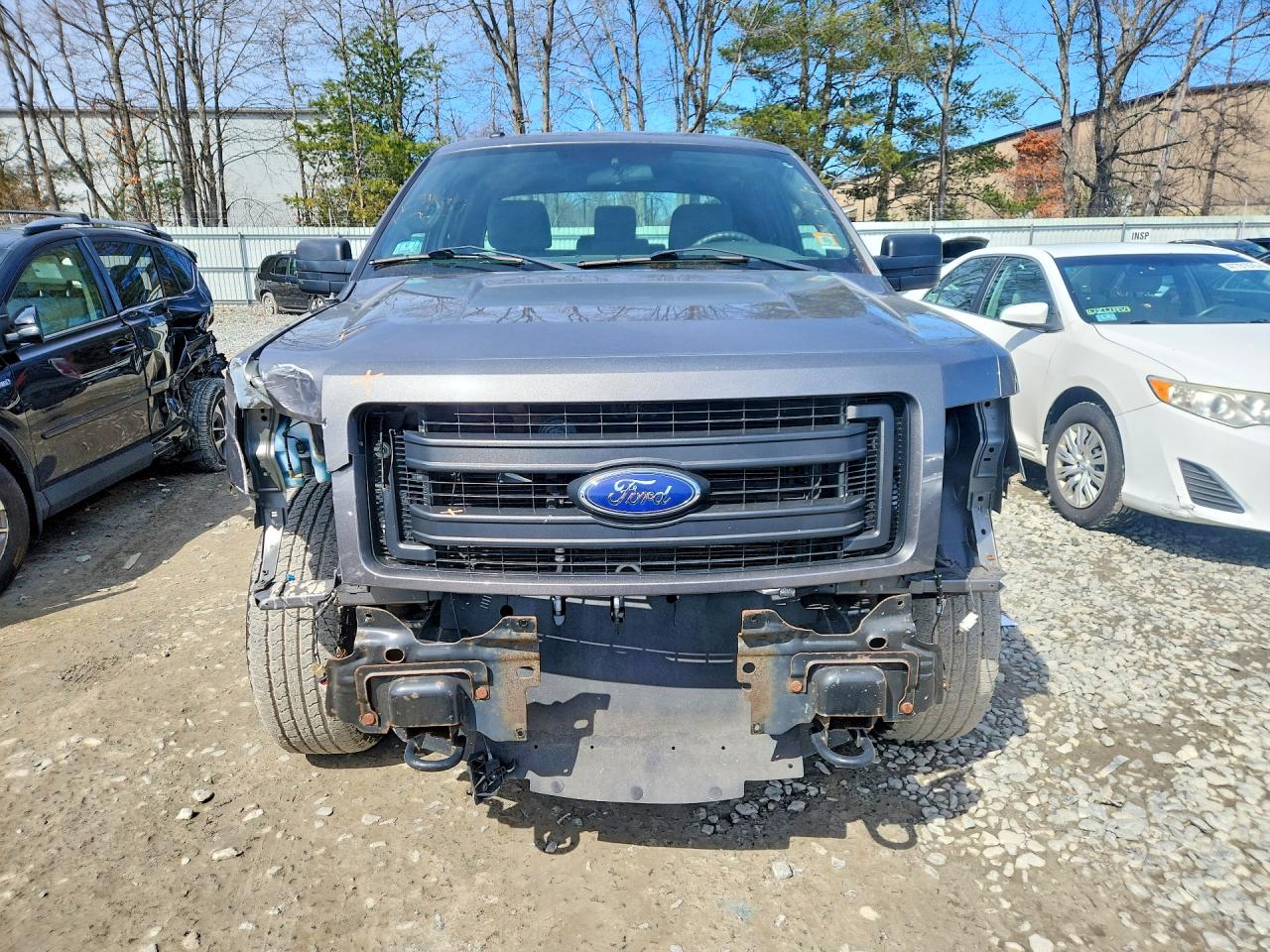 2013 Ford F150 Super Cab Gray vin: 1FTFX1EF2DFD34686