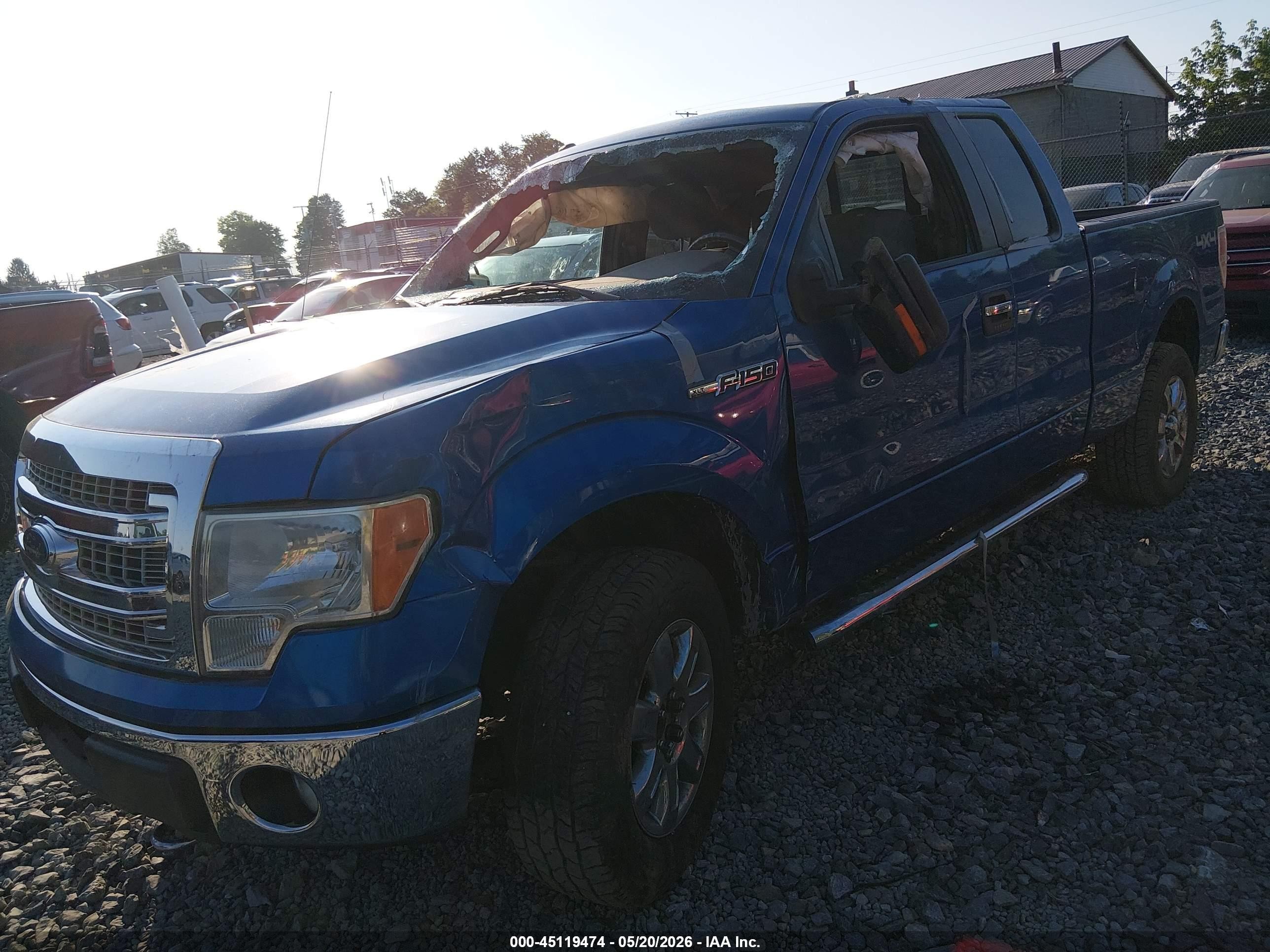 2013 Ford F-150 Xlt Blue vin: 1FTFX1EF2DFD54601