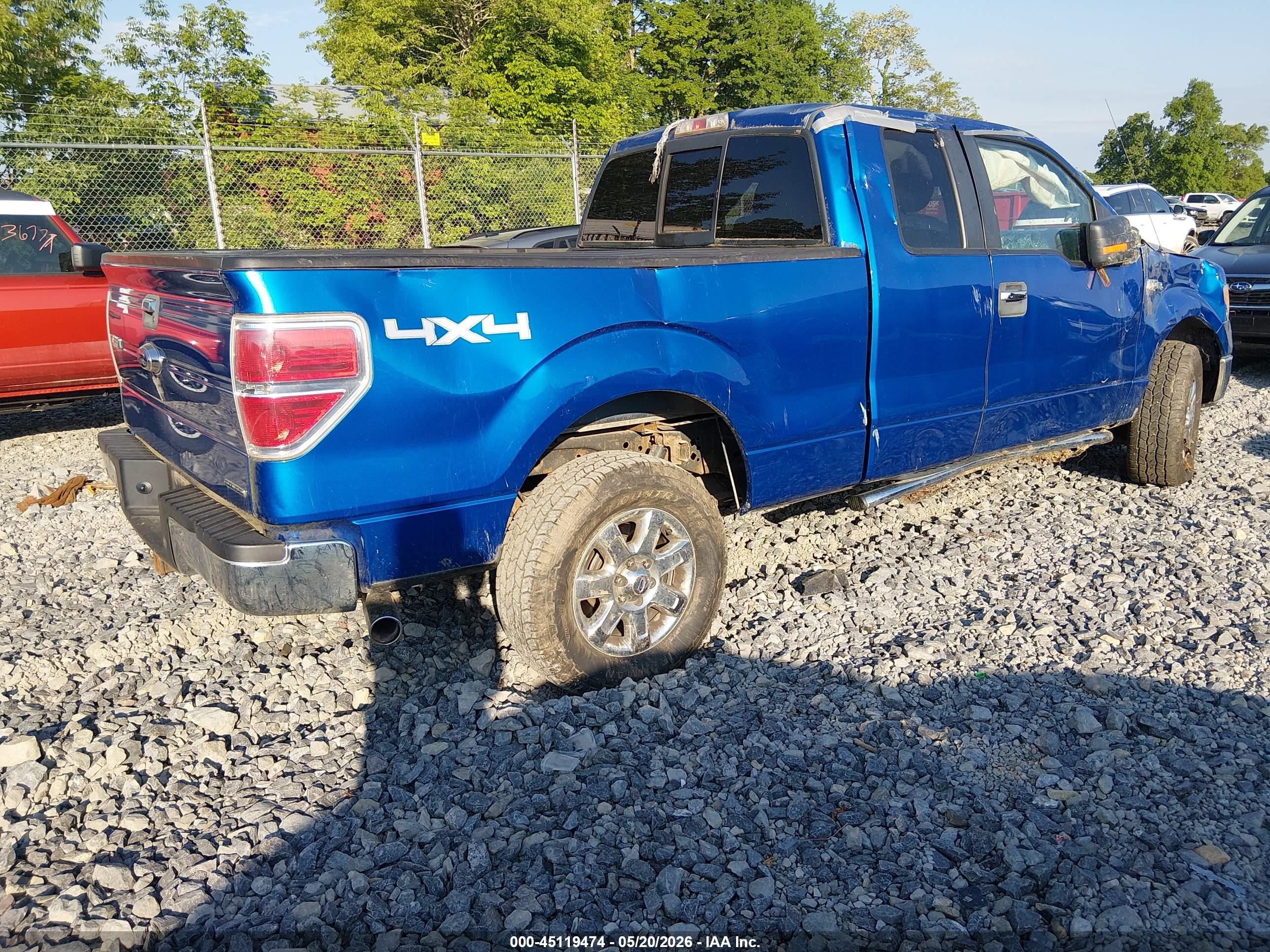 2013 Ford F-150 Xlt Blue vin: 1FTFX1EF2DFD54601