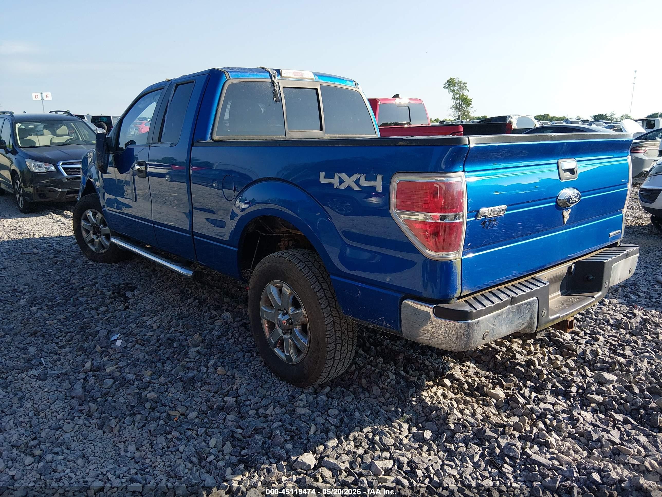 2013 Ford F-150 Xlt Blue vin: 1FTFX1EF2DFD54601