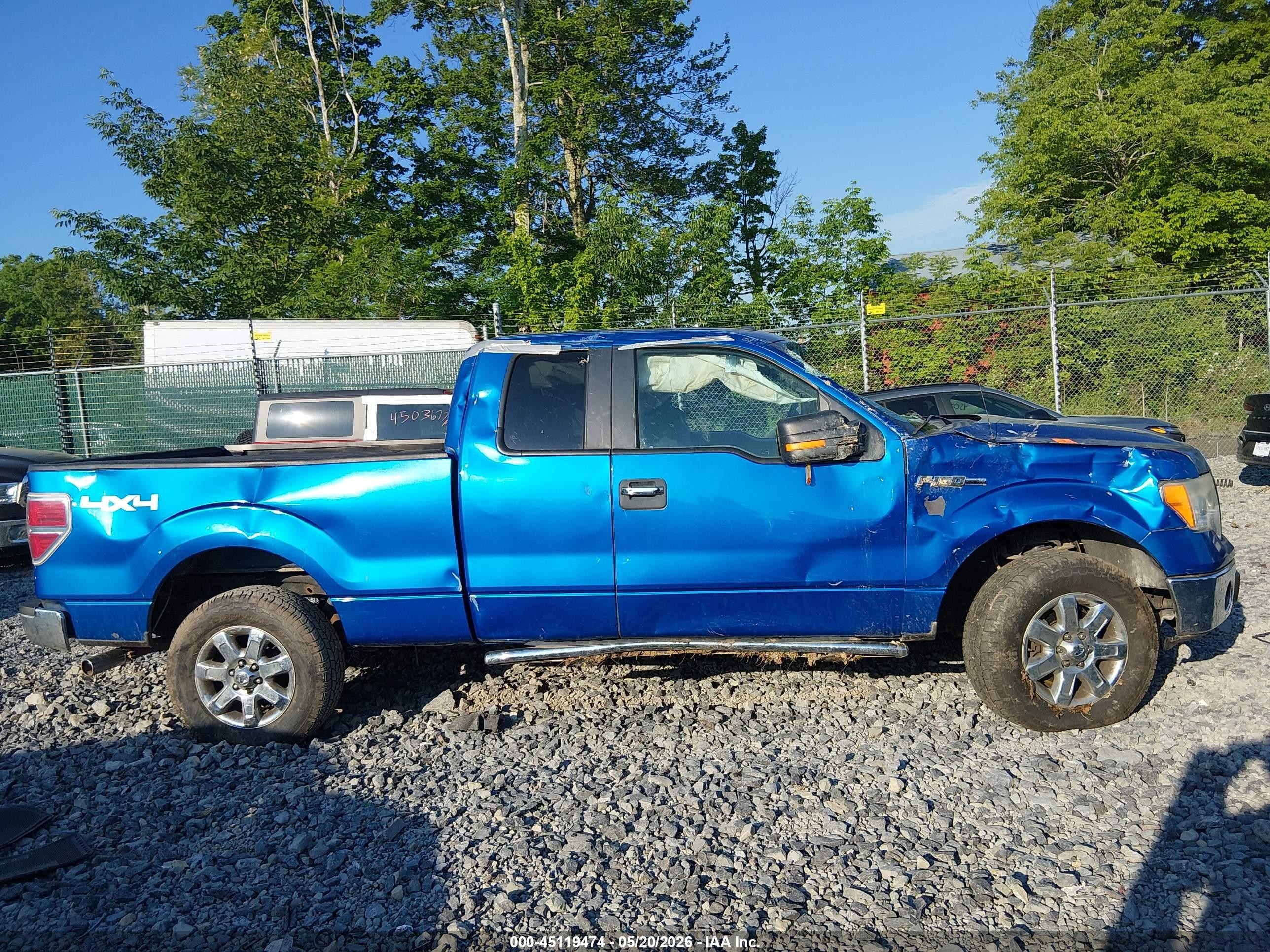 2013 Ford F-150 Xlt Blue vin: 1FTFX1EF2DFD54601