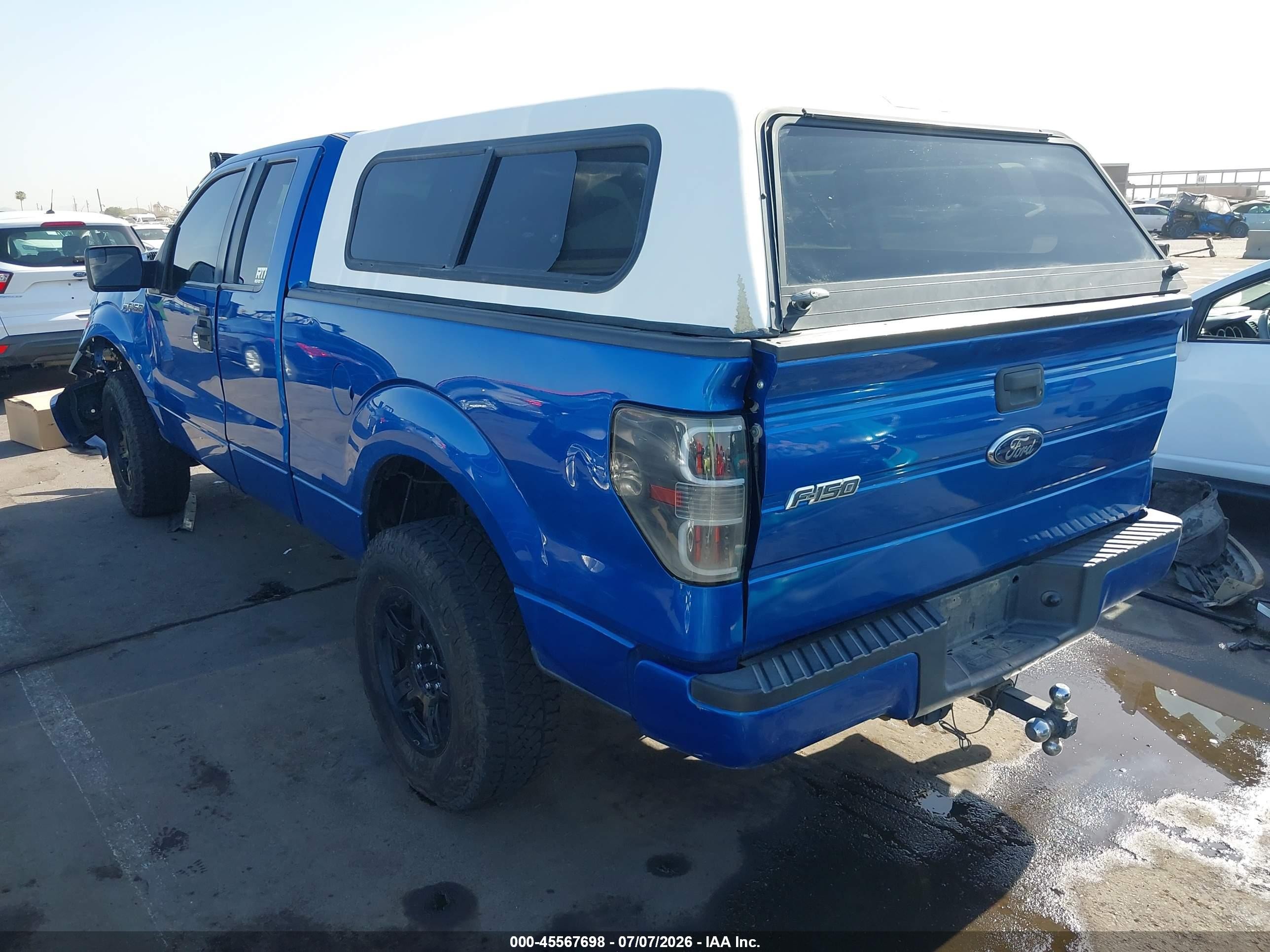 2013 Ford F-150 Stx Blue vin: 1FTFX1EF2DFD69907
