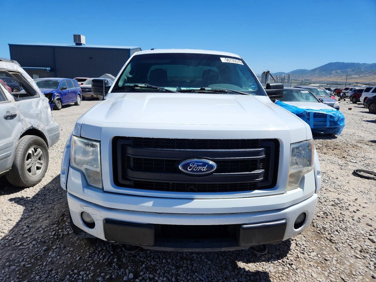 2013 Ford F150 Super Cab White vin: 1FTFX1EF2DFD83287