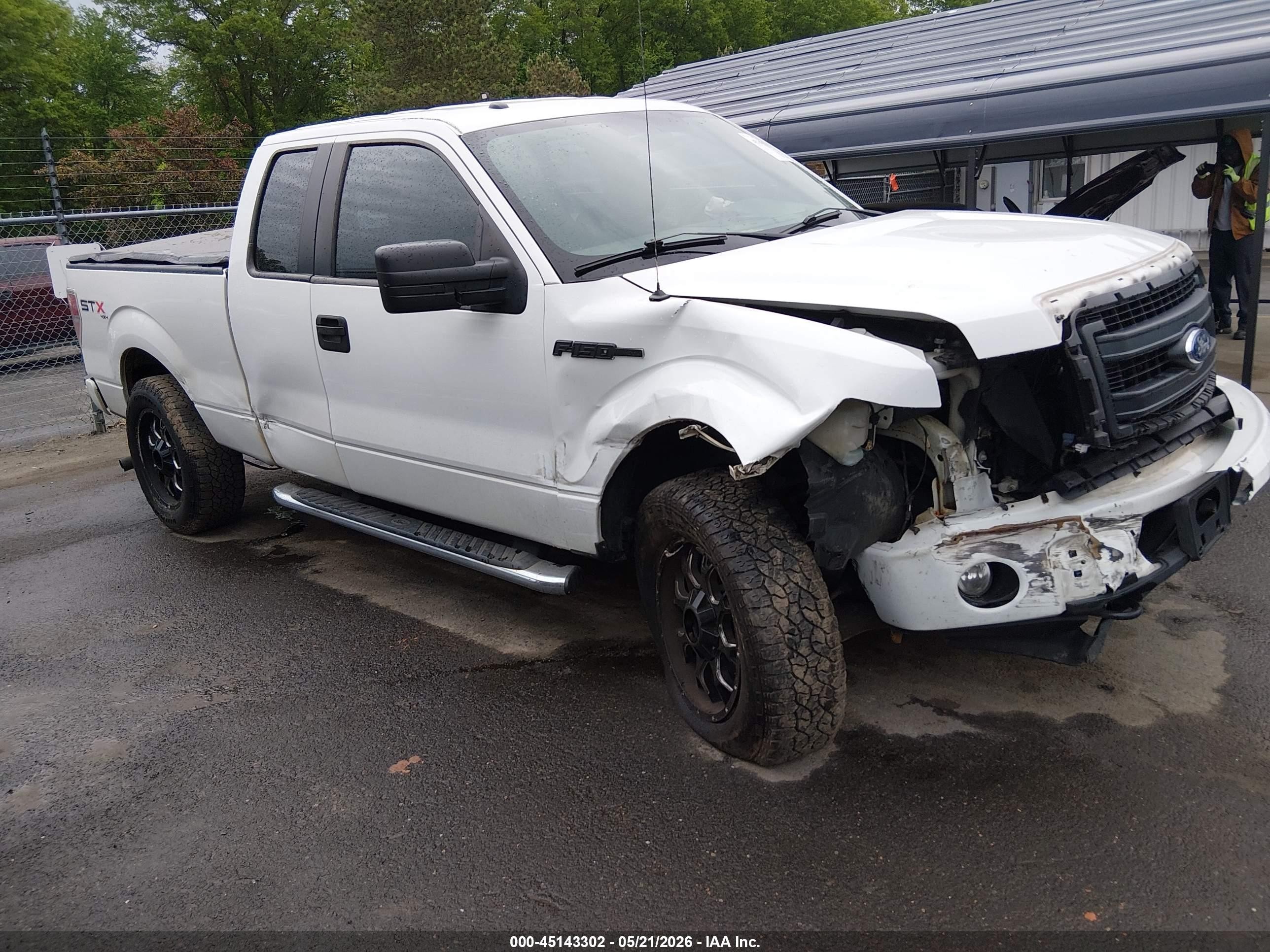 2013 Ford F-150 Stx White vin: 1FTFX1EF2DKF07646