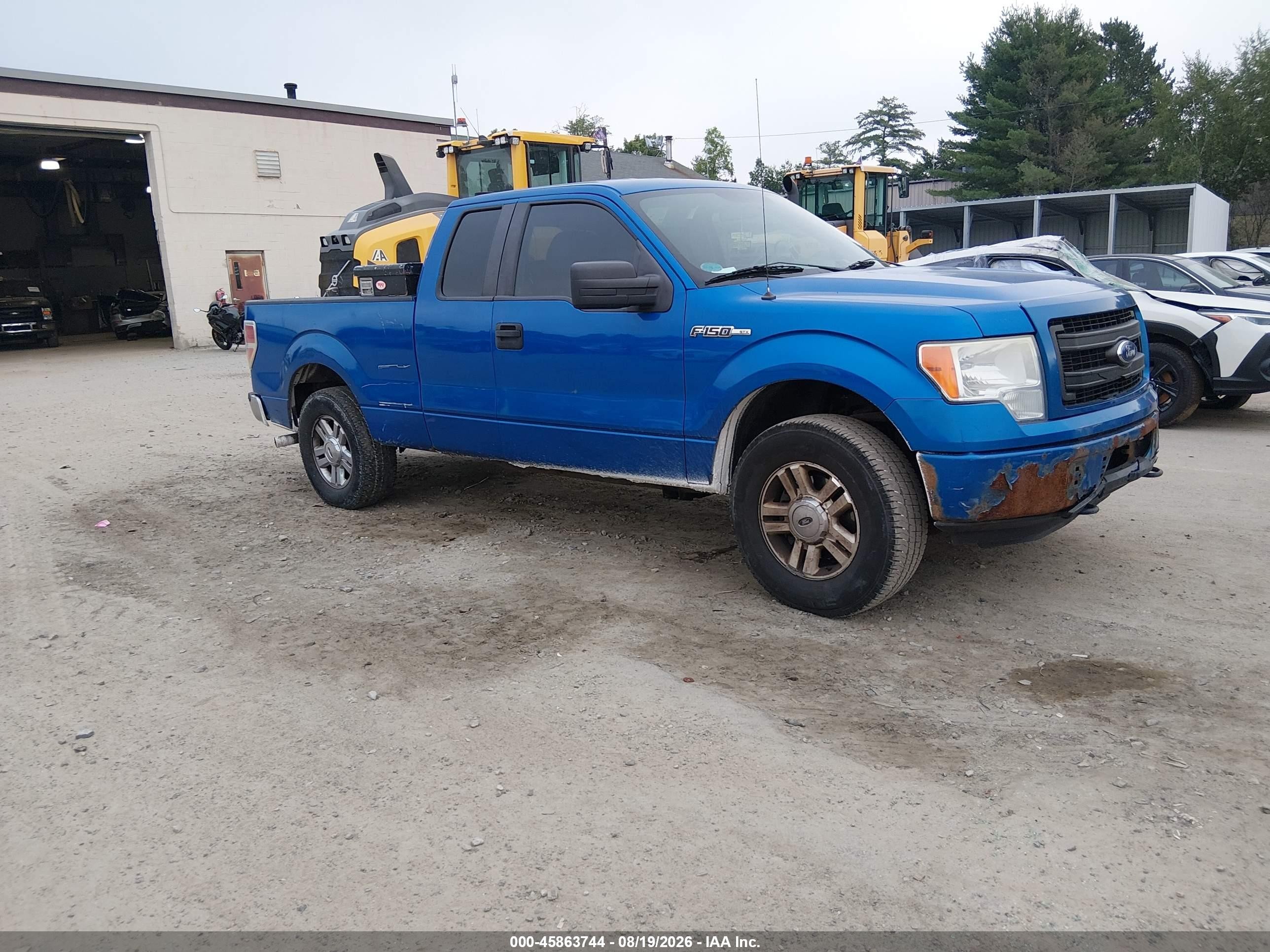 2014 Ford F-150 Stx Blue vin: 1FTFX1EF2EFA22224