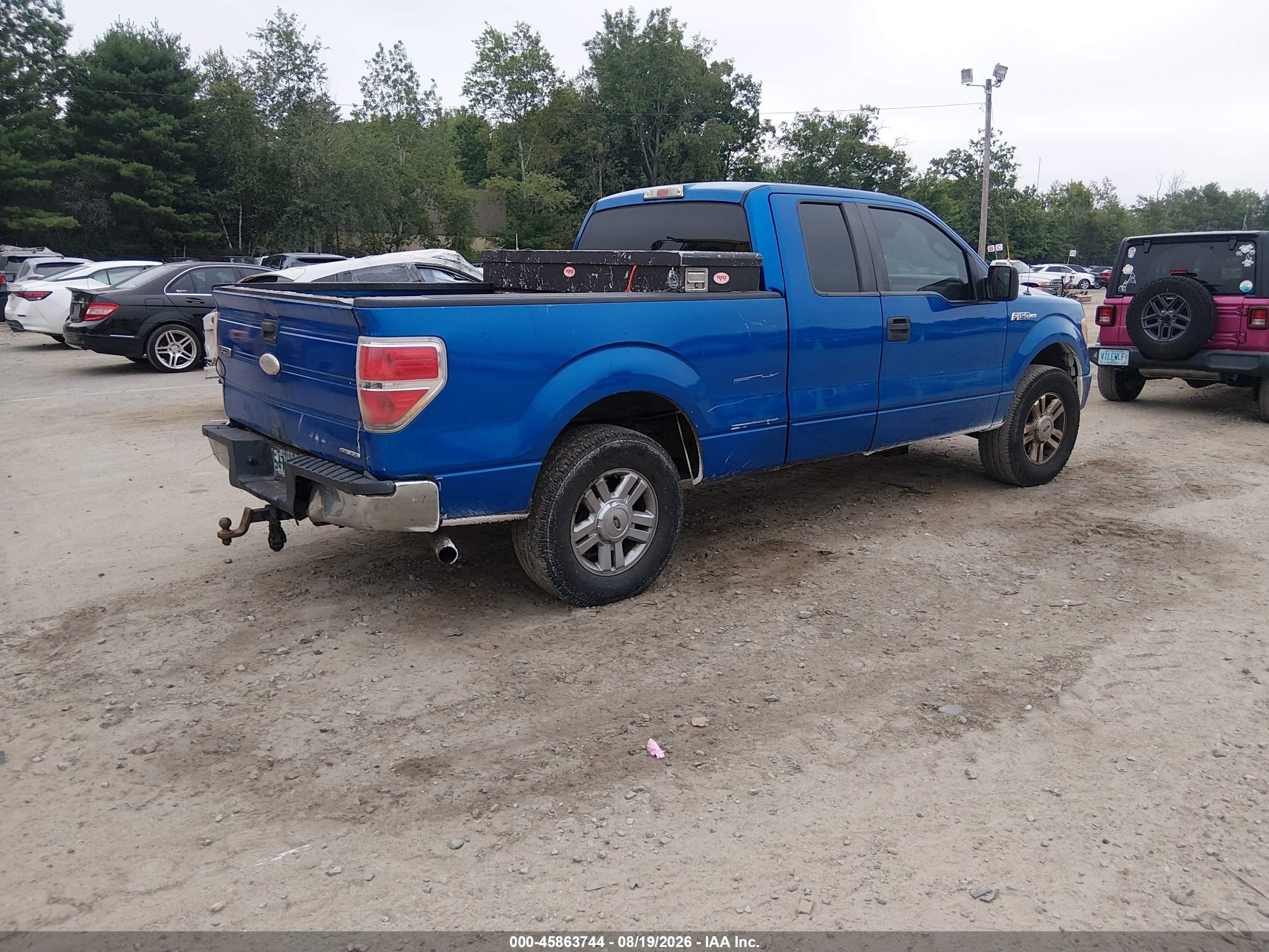 2014 Ford F-150 Stx Blue vin: 1FTFX1EF2EFA22224