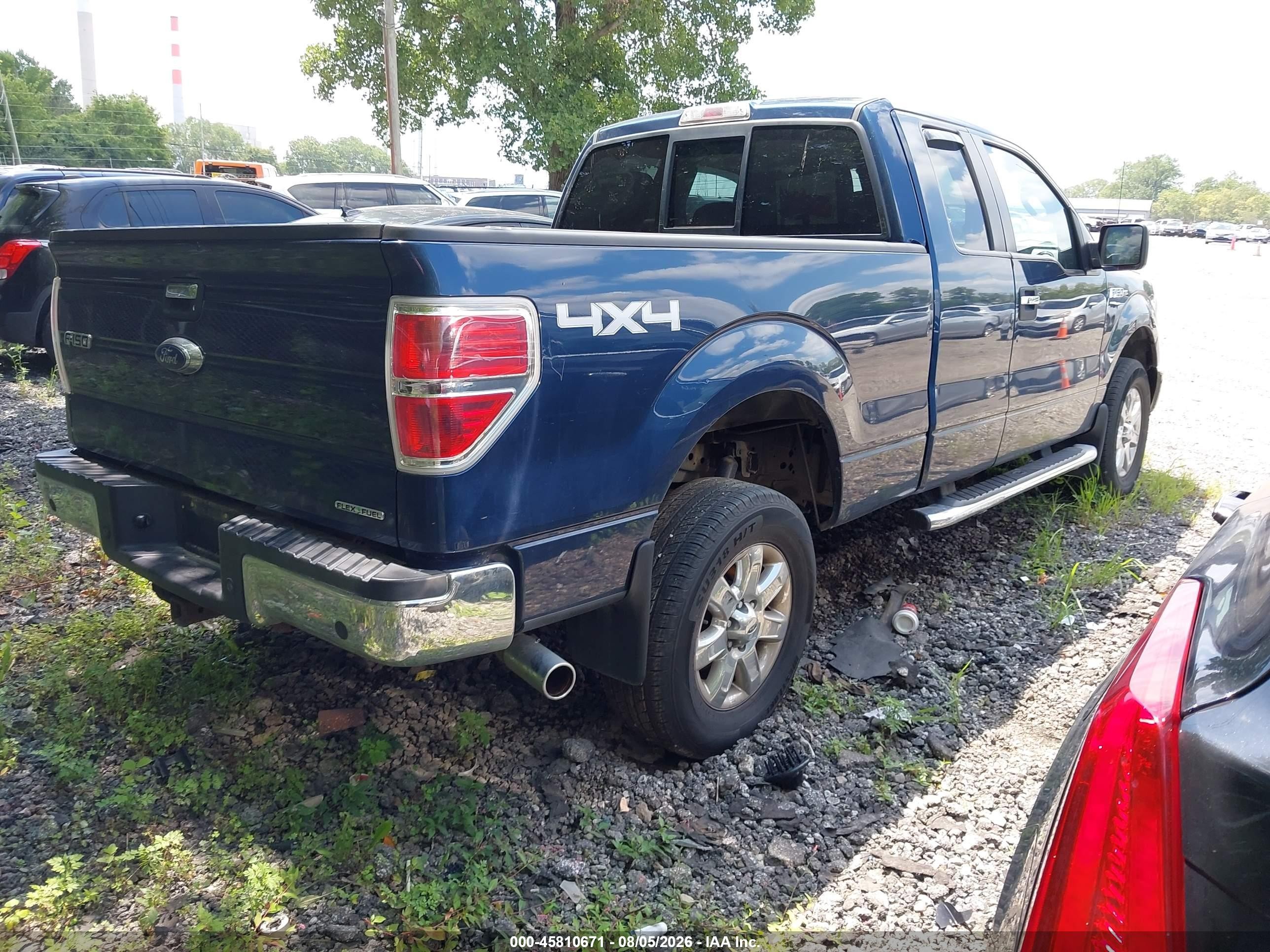 2014 Ford F-150 Xlt Blue vin: 1FTFX1EF2EFA68409