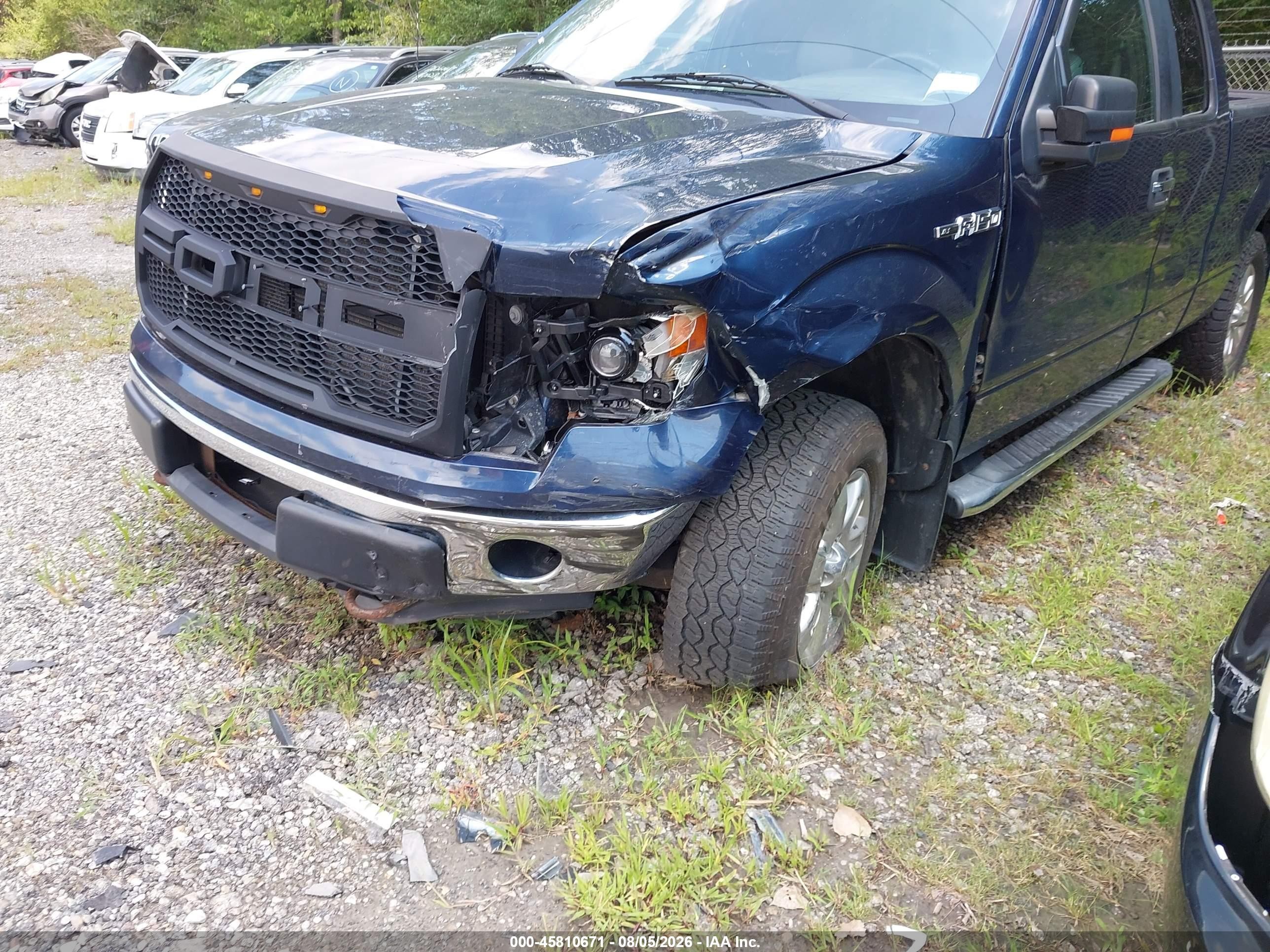 2014 Ford F-150 Xlt Blue vin: 1FTFX1EF2EFA68409