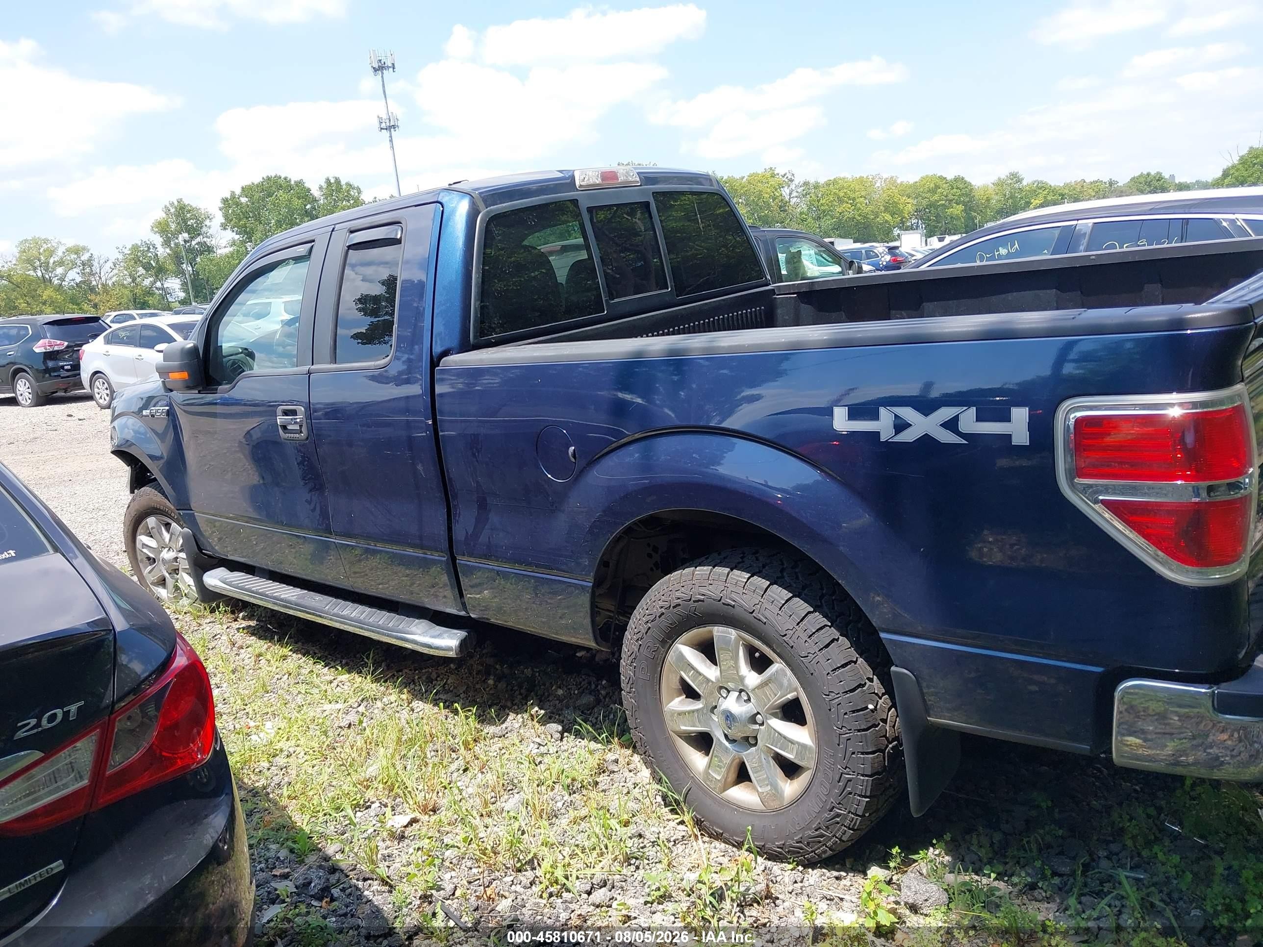 2014 Ford F-150 Xlt Blue vin: 1FTFX1EF2EFA68409