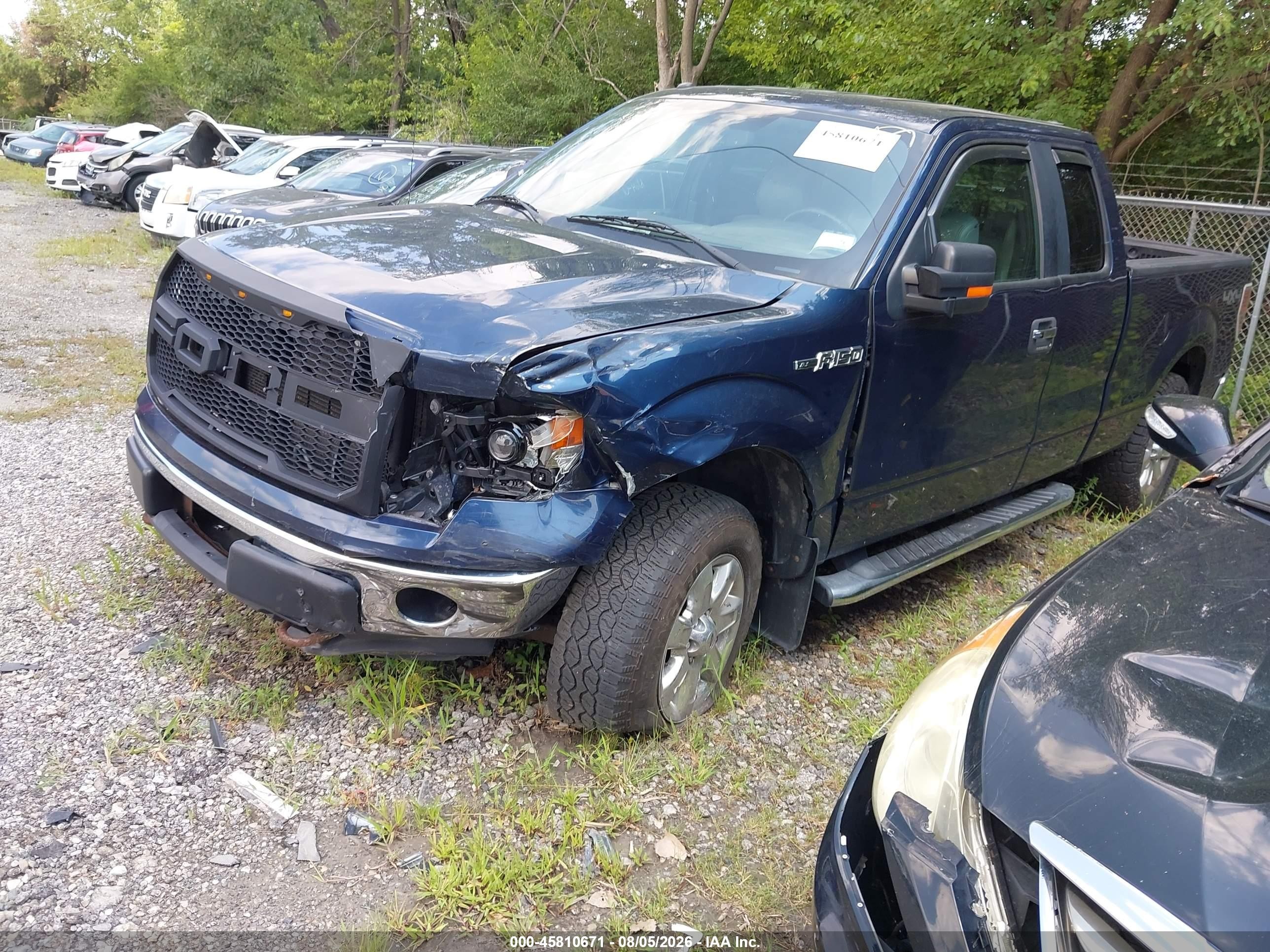 2014 Ford F-150 Xlt Blue vin: 1FTFX1EF2EFA68409