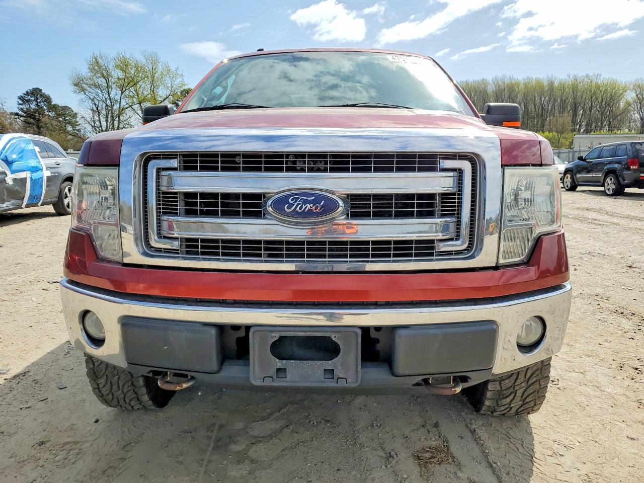 2014 Ford F150 Super Cab Red vin: 1FTFX1EF2EKD05505