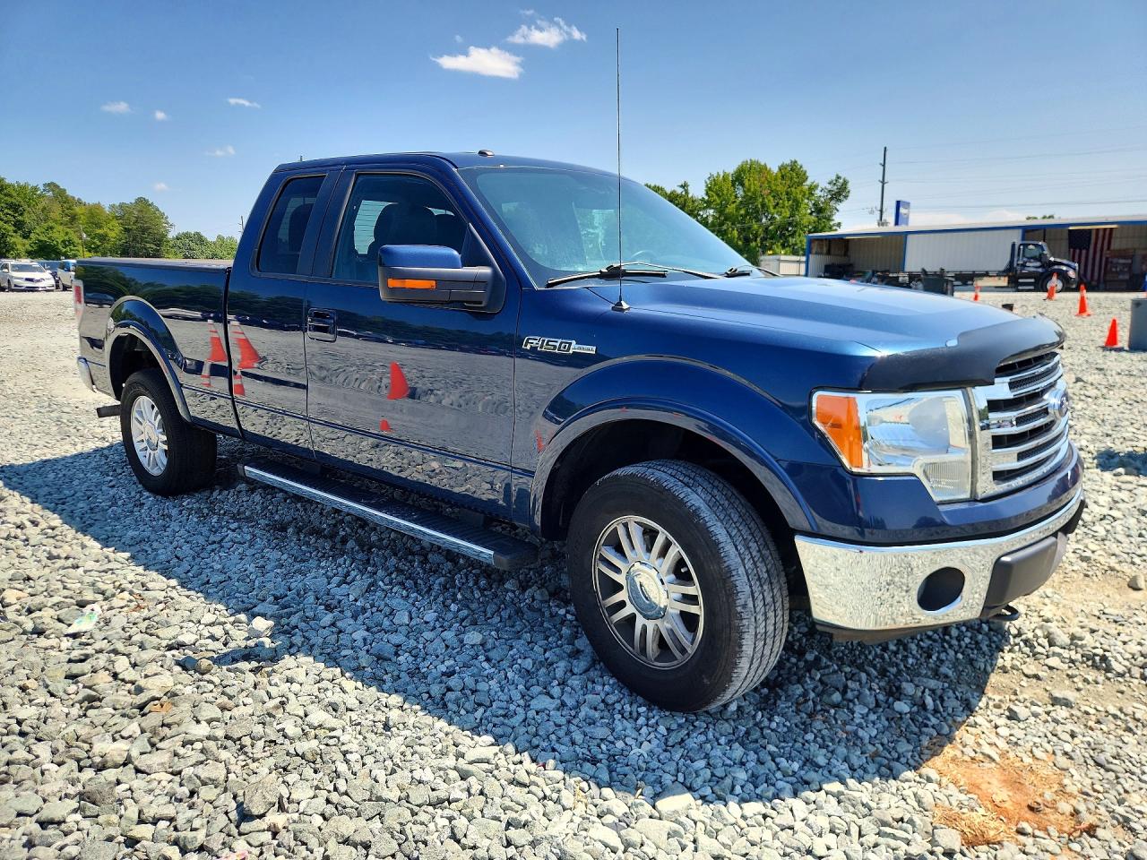 2014 Ford F150 Super Cab Blue vin: 1FTFX1EF2EKD79037