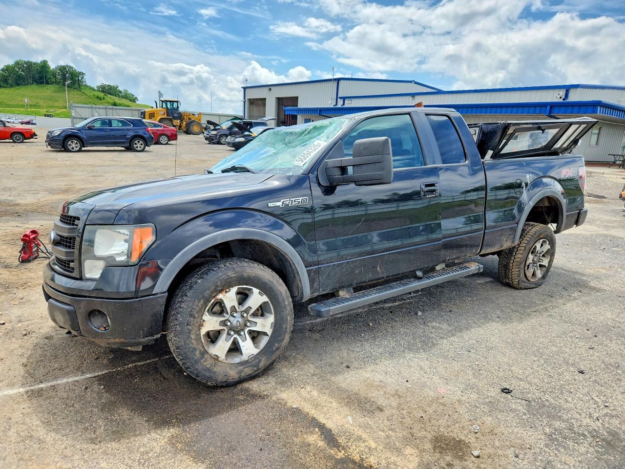 2014 Ford F150 Super Cab Black vin: 1FTFX1EF2EKE66632