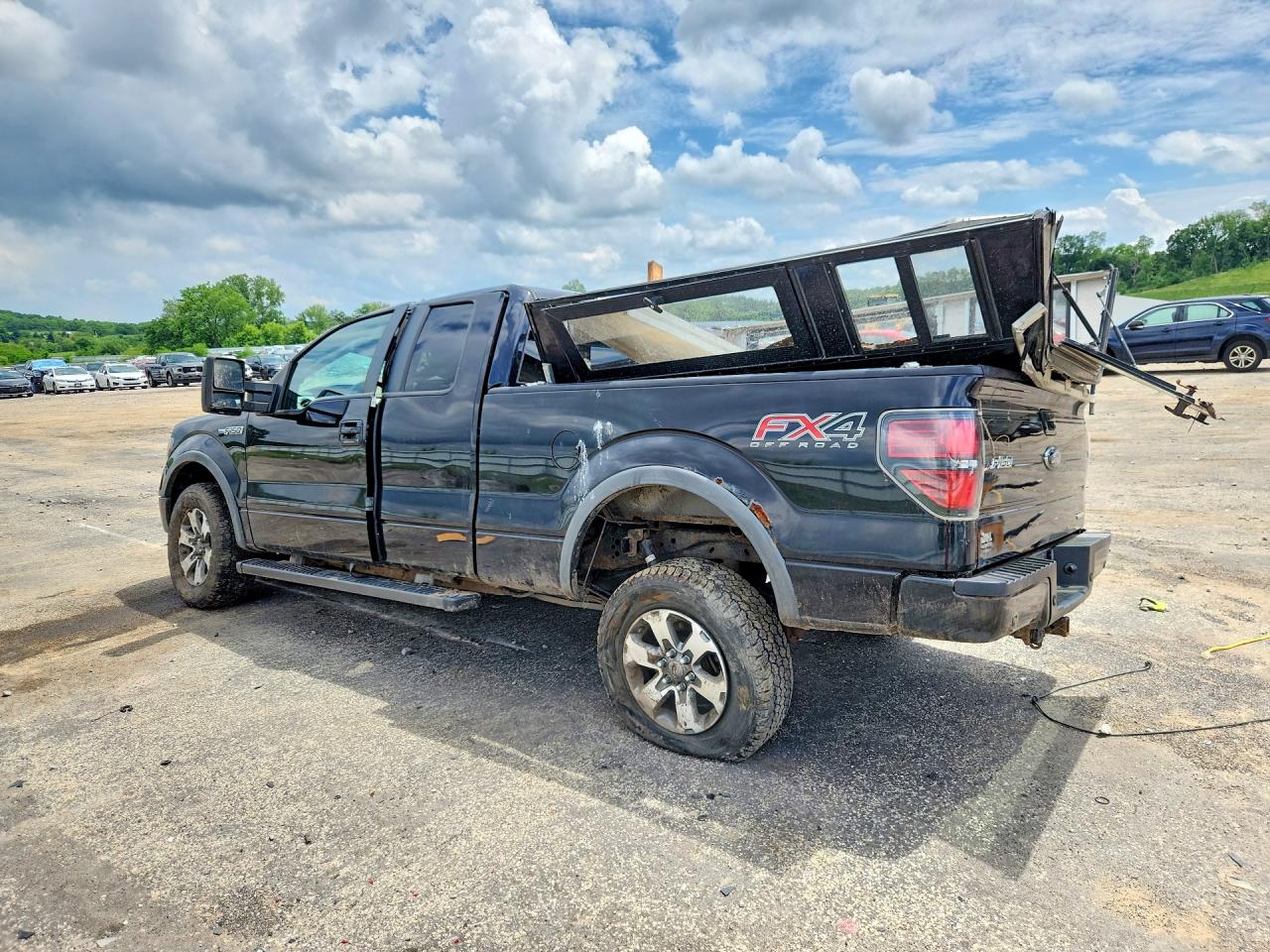 2014 Ford F150 Super Cab Black vin: 1FTFX1EF2EKE66632