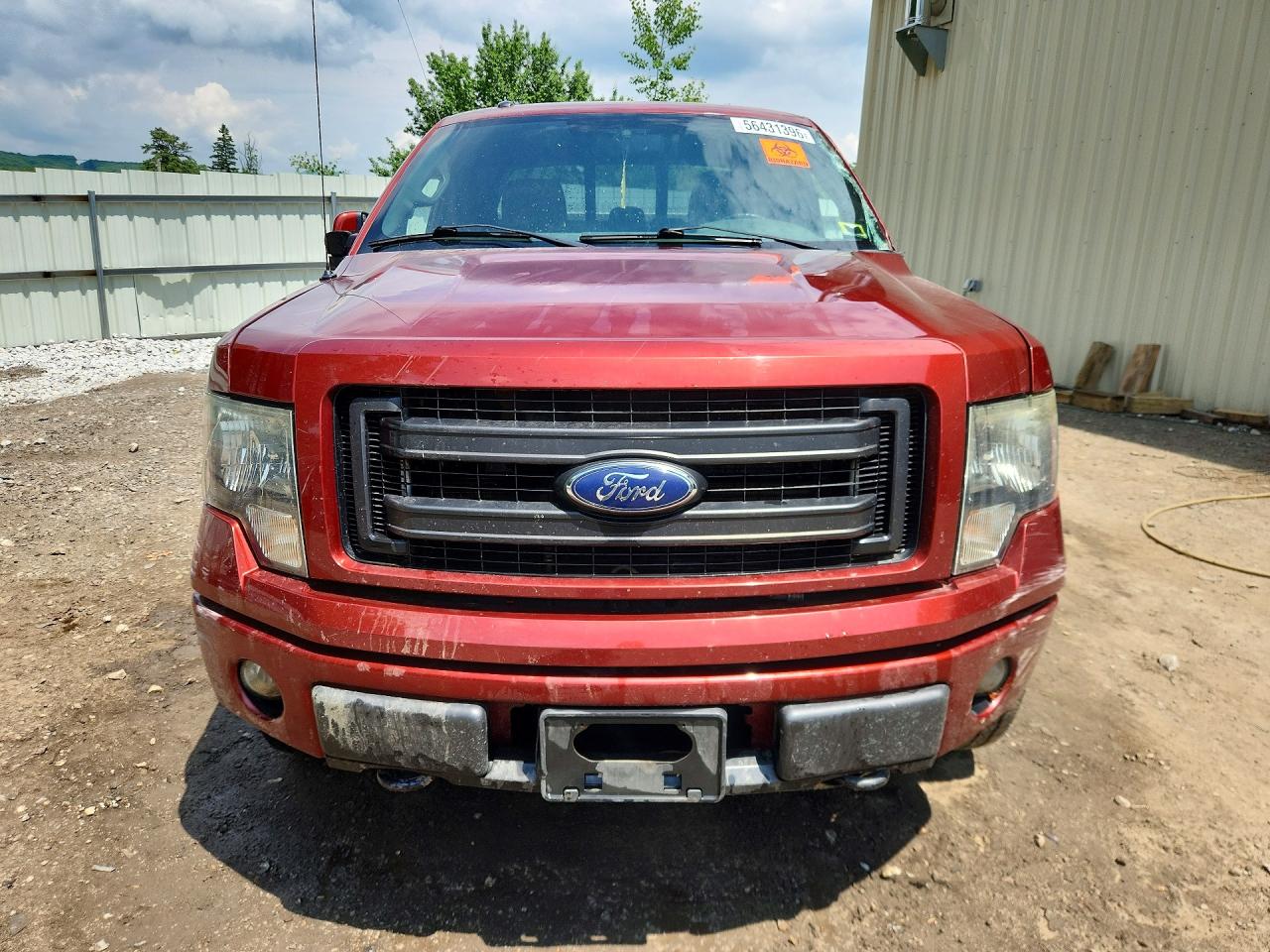 2014 Ford F150 Super Cab Red vin: 1FTFX1EF2EKF13738