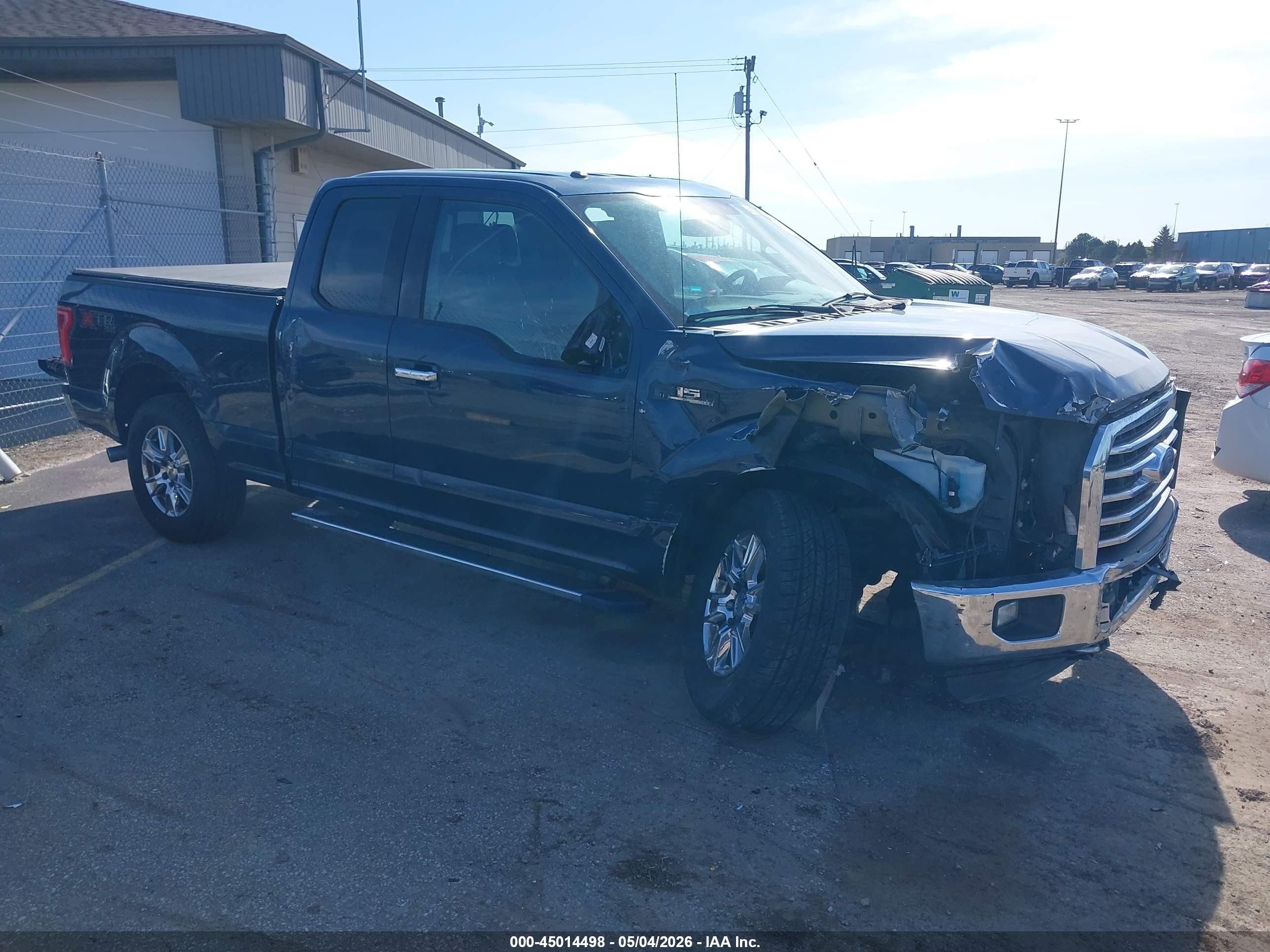 2015 Ford F-150 Xlt Blue vin: 1FTFX1EF2FFB08456