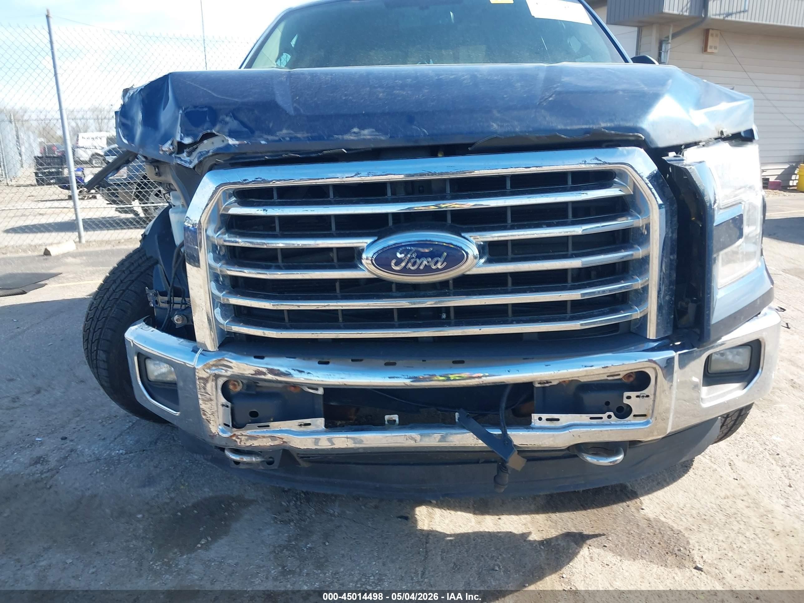 2015 Ford F-150 Xlt Blue vin: 1FTFX1EF2FFB08456