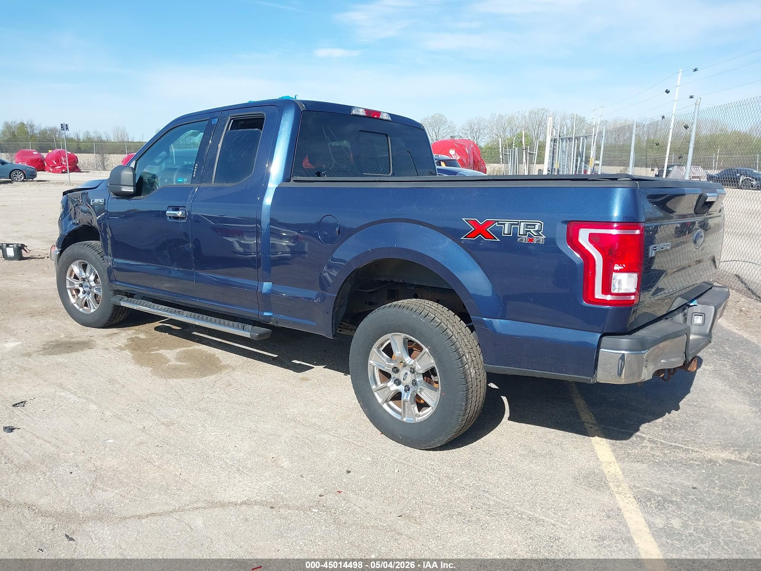 2015 Ford F-150 Xlt Blue vin: 1FTFX1EF2FFB08456