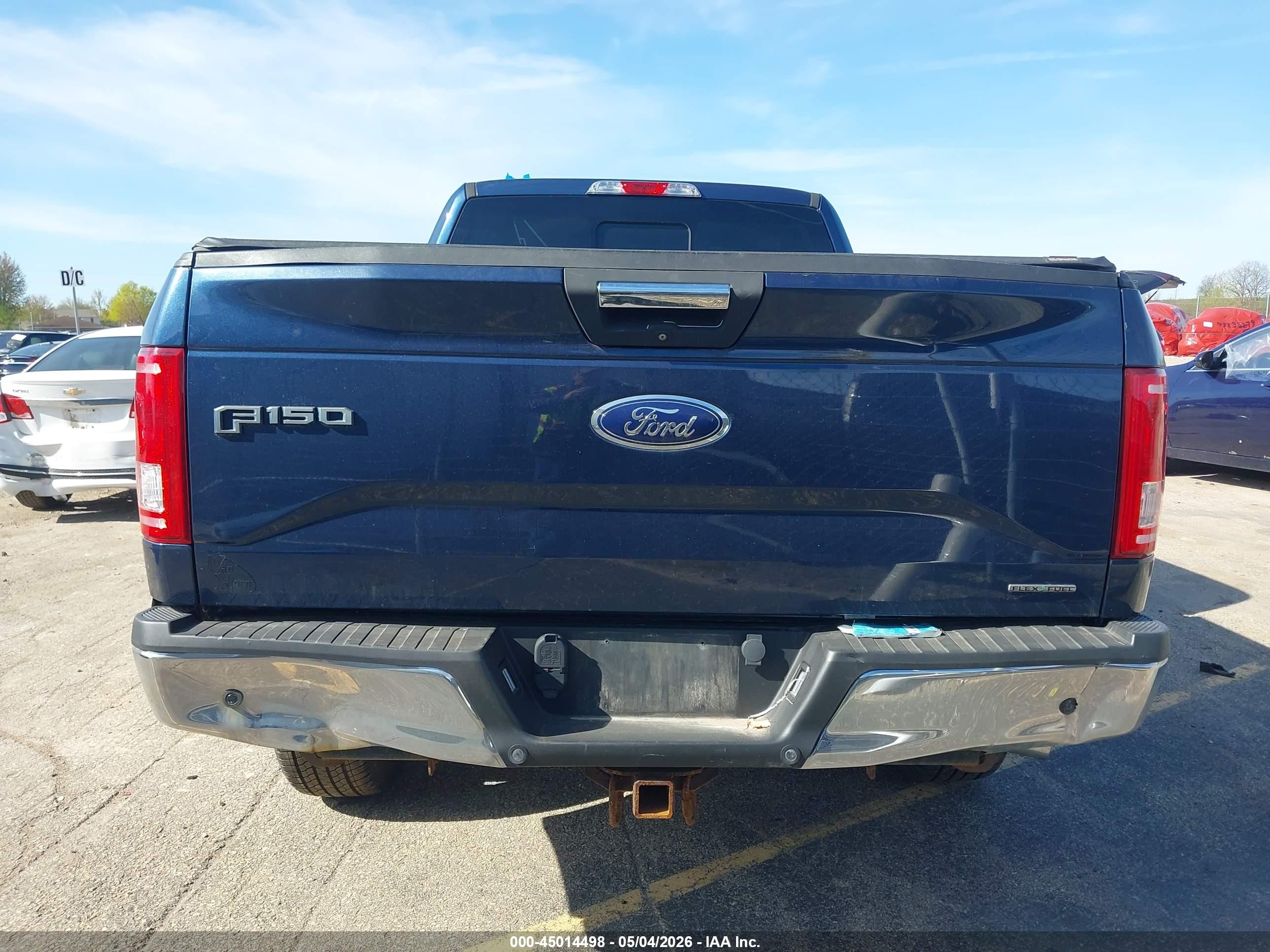 2015 Ford F-150 Xlt Blue vin: 1FTFX1EF2FFB08456
