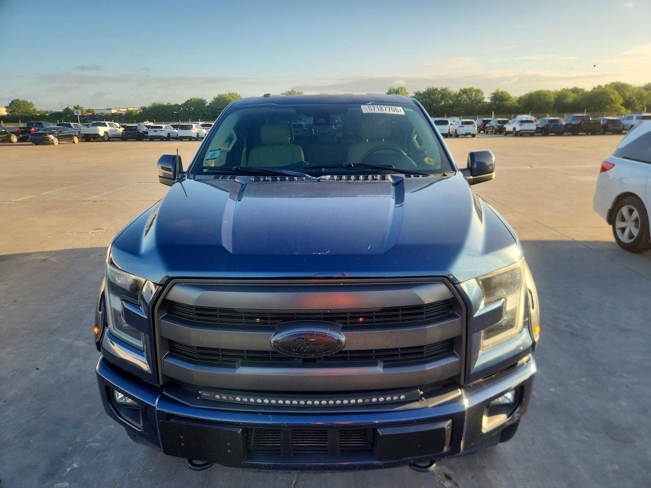 2017 Ford F150 Super Cab Синий vin: 1FTFX1EF2HKC00161
