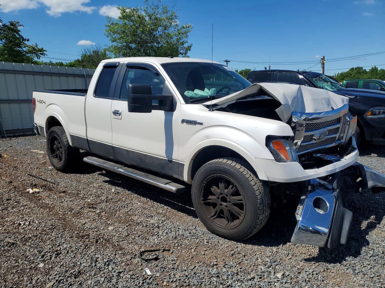 2011 Ford F150 Super Cab White vin: 1FTFX1EF3BFA10336