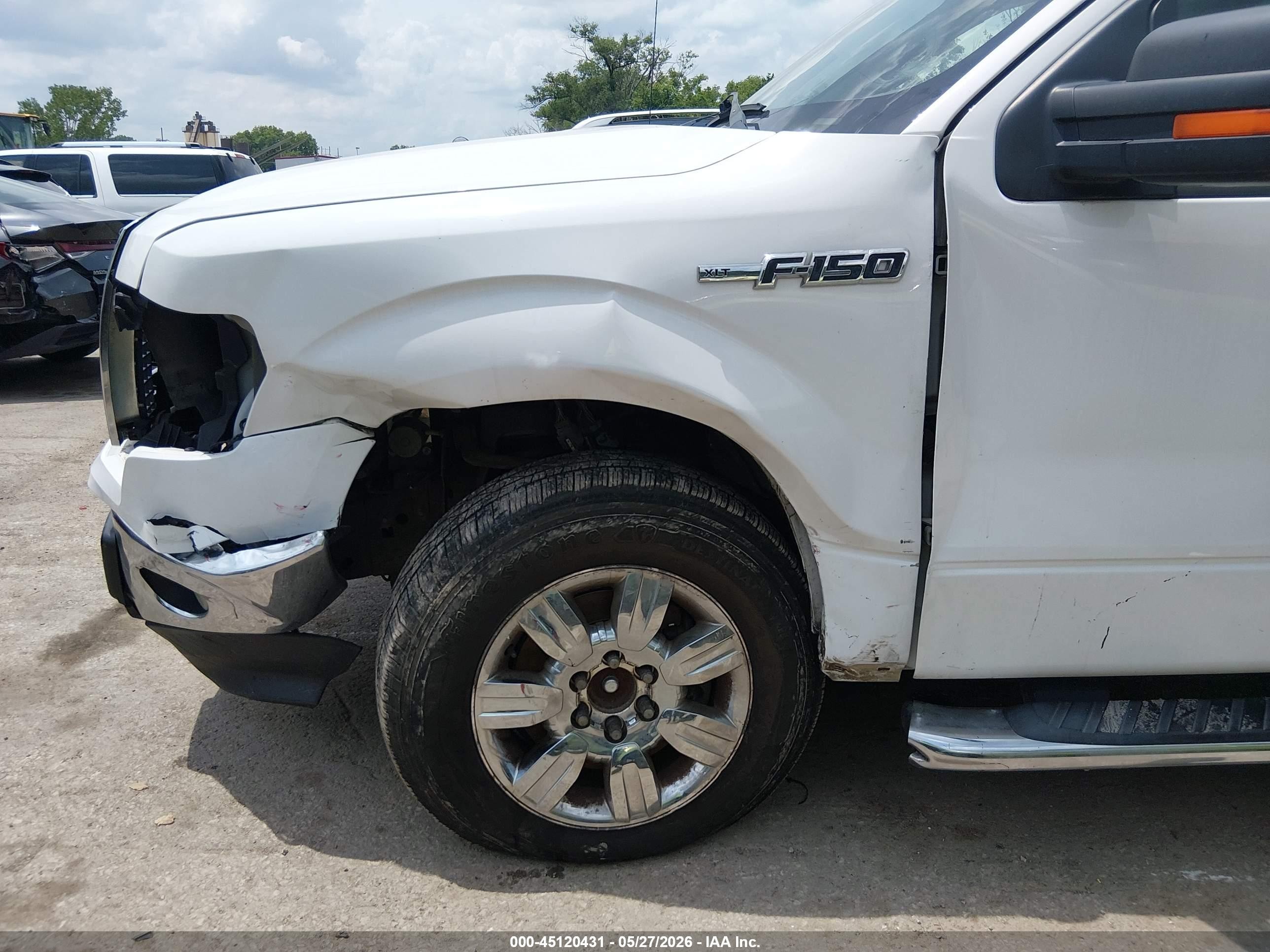 2011 Ford F-150 Xlt Белый vin: 1FTFX1EF3BFD41417