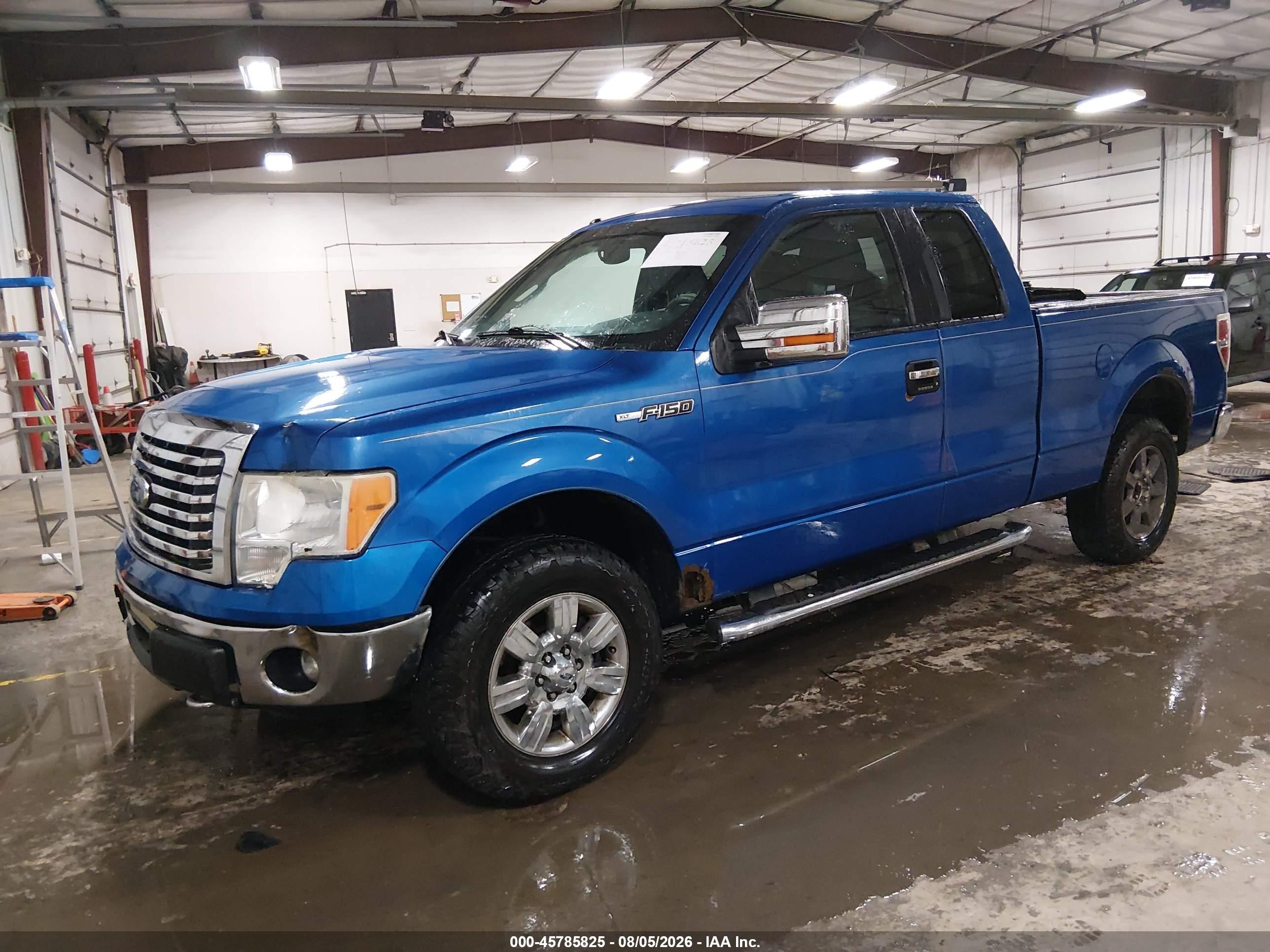 2011 Ford F-150 Xlt Blue vin: 1FTFX1EF3BKD62100