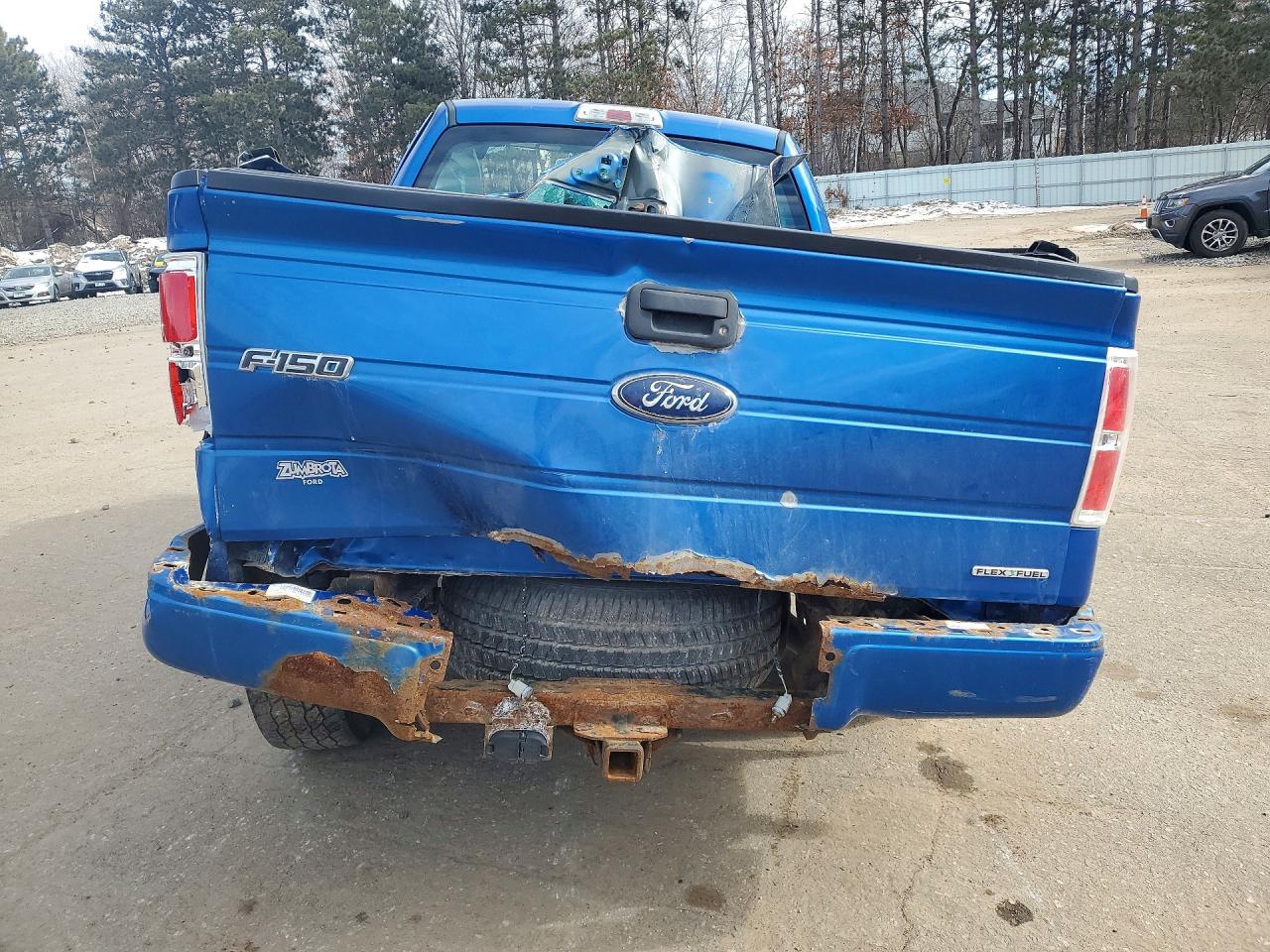 2012 Ford F150 Super Cab Blue vin: 1FTFX1EF3CKE22037