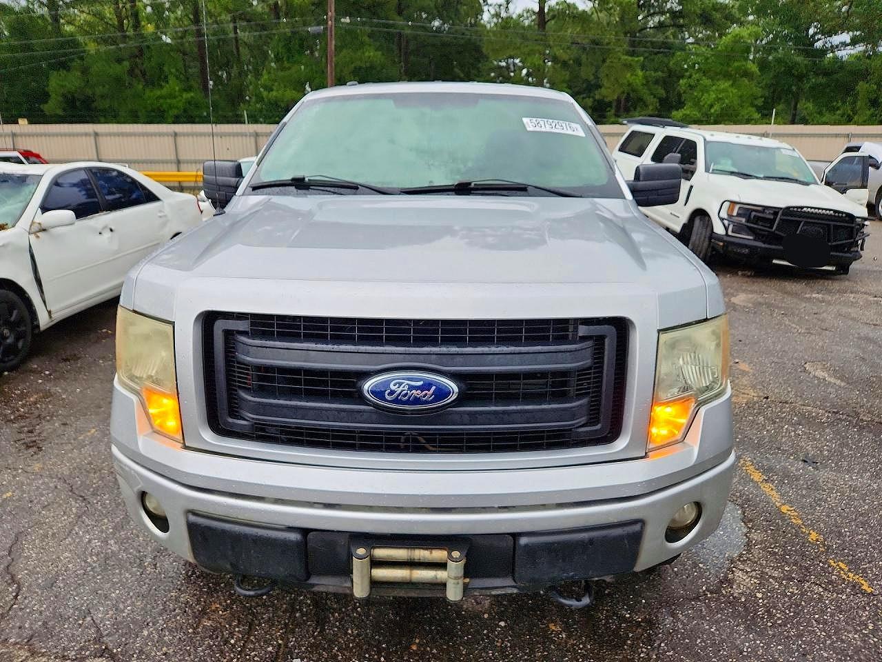 2013 Ford F150 Super Cab Silver vin: 1FTFX1EF3DFD77515