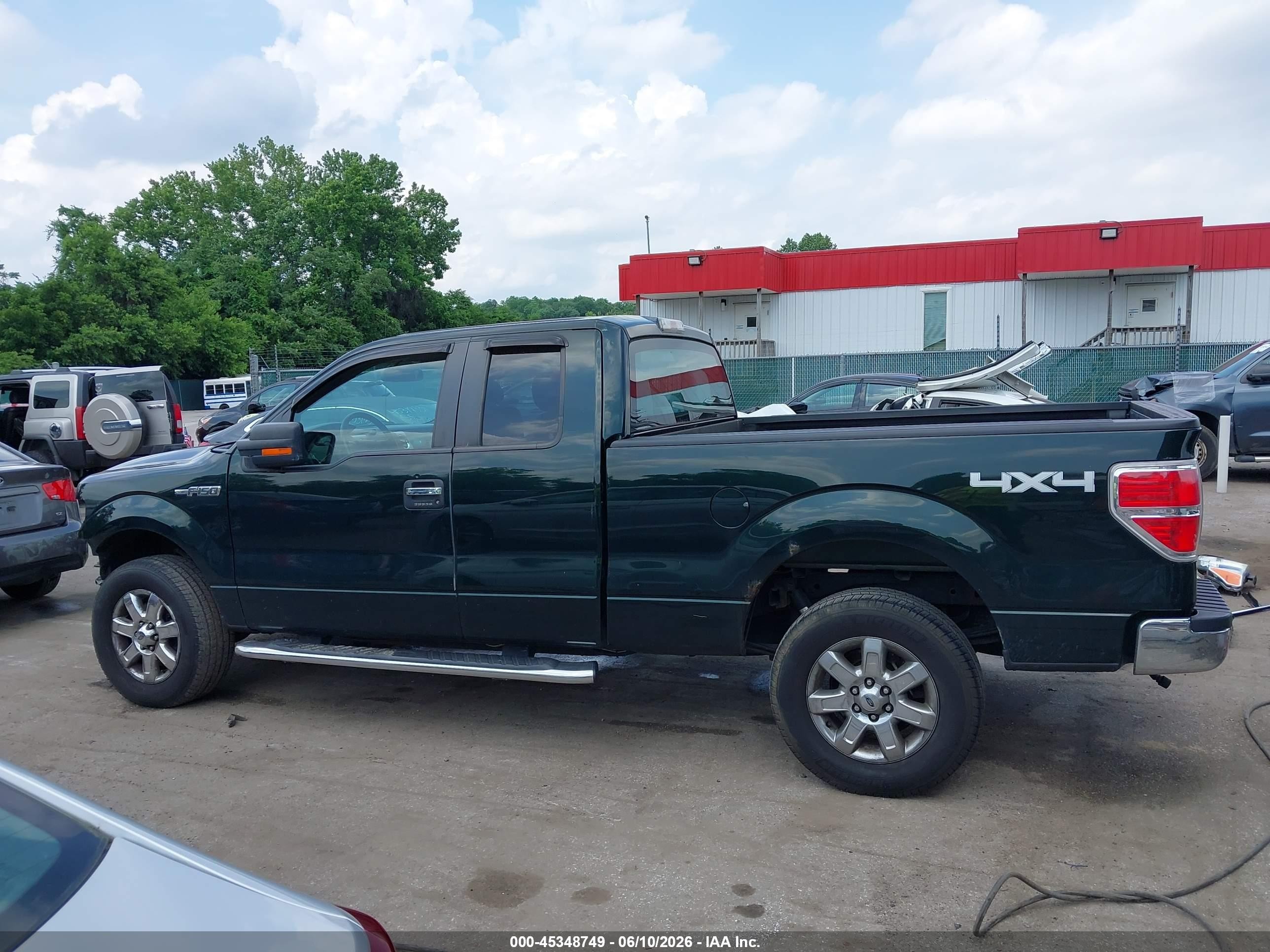 2013 Ford F-150 Xlt Green vin: 1FTFX1EF3DKG42151