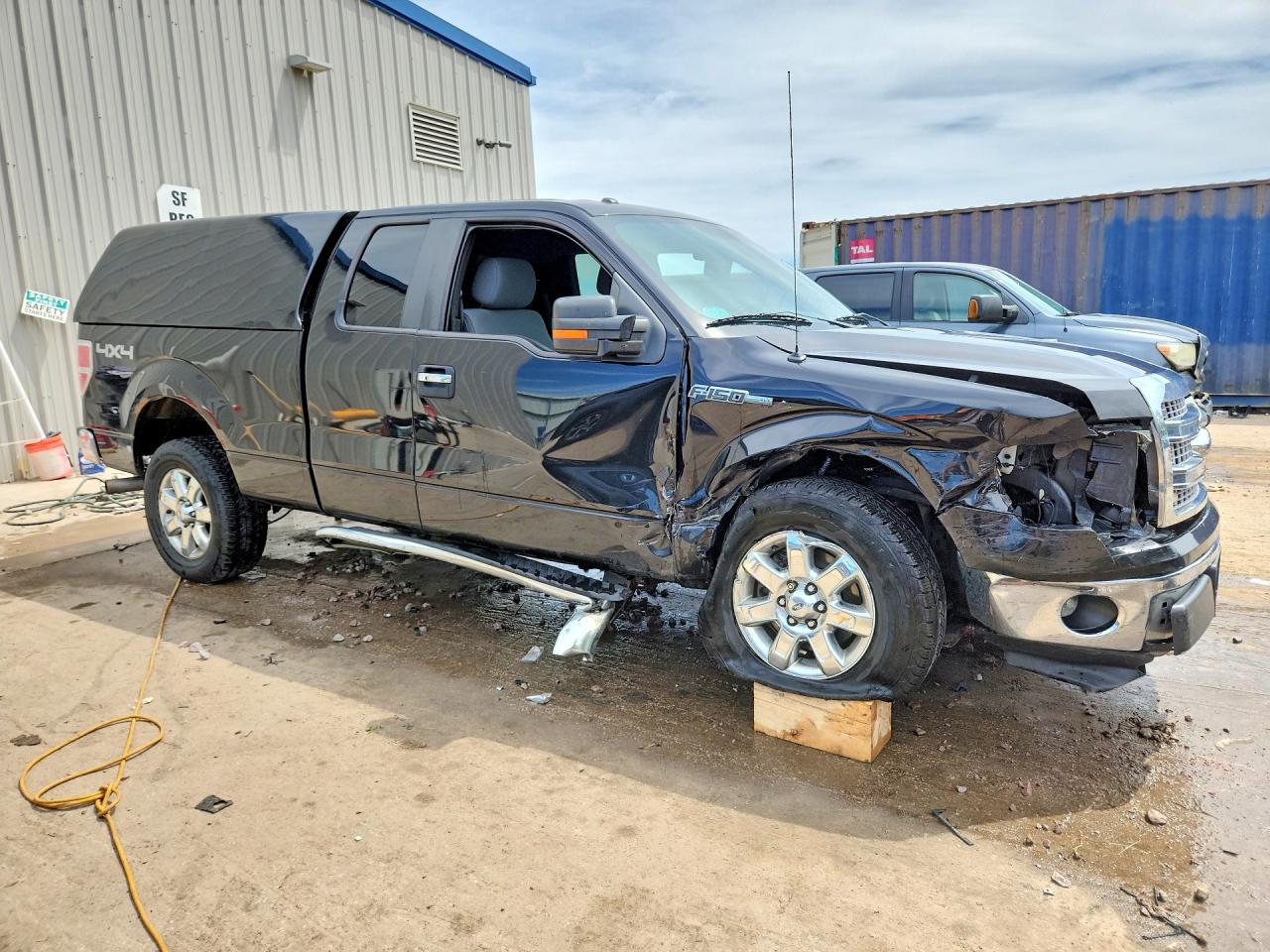 2014 Ford F150 Super Cab Black vin: 1FTFX1EF3EFD05599