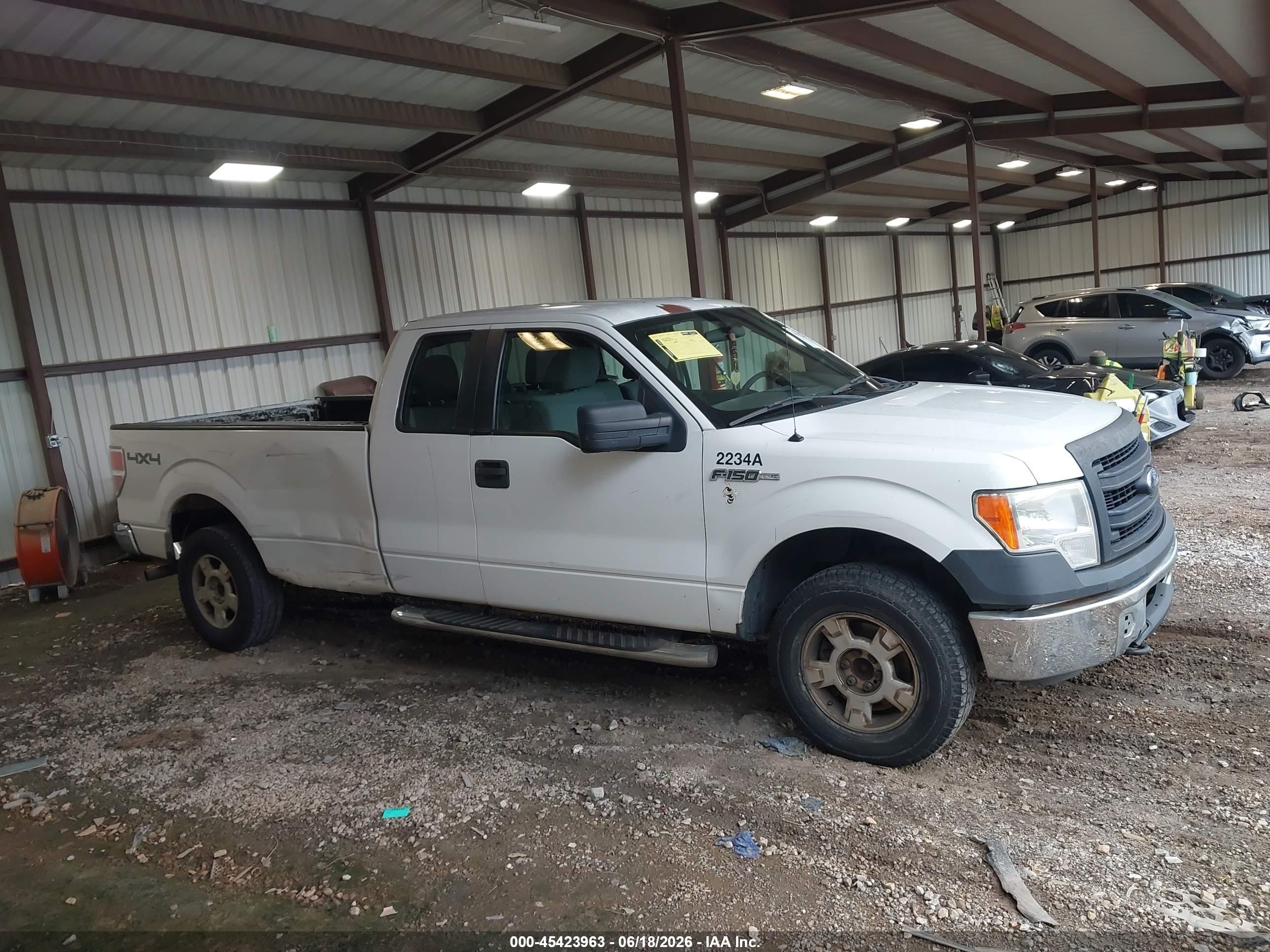 2014 Ford F-150 Xl White vin: 1FTFX1EF3EKD26914
