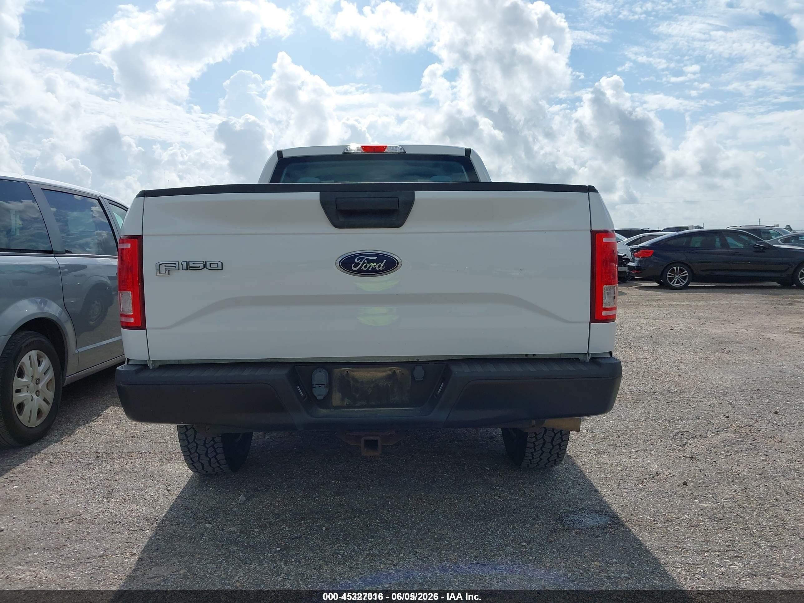 2017 Ford F-150 Xl White vin: 1FTFX1EF3HFA13245