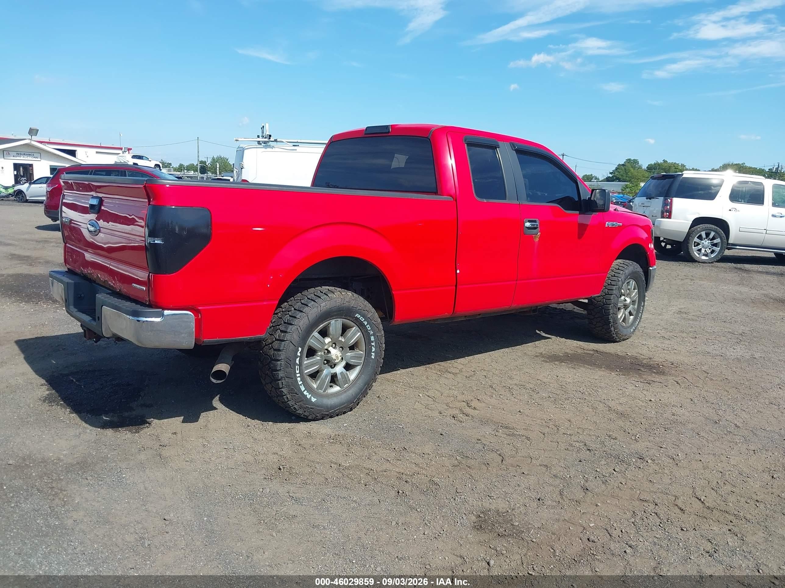 2011 Ford F-150 Xlt Red vin: 1FTFX1EF4BKD07249