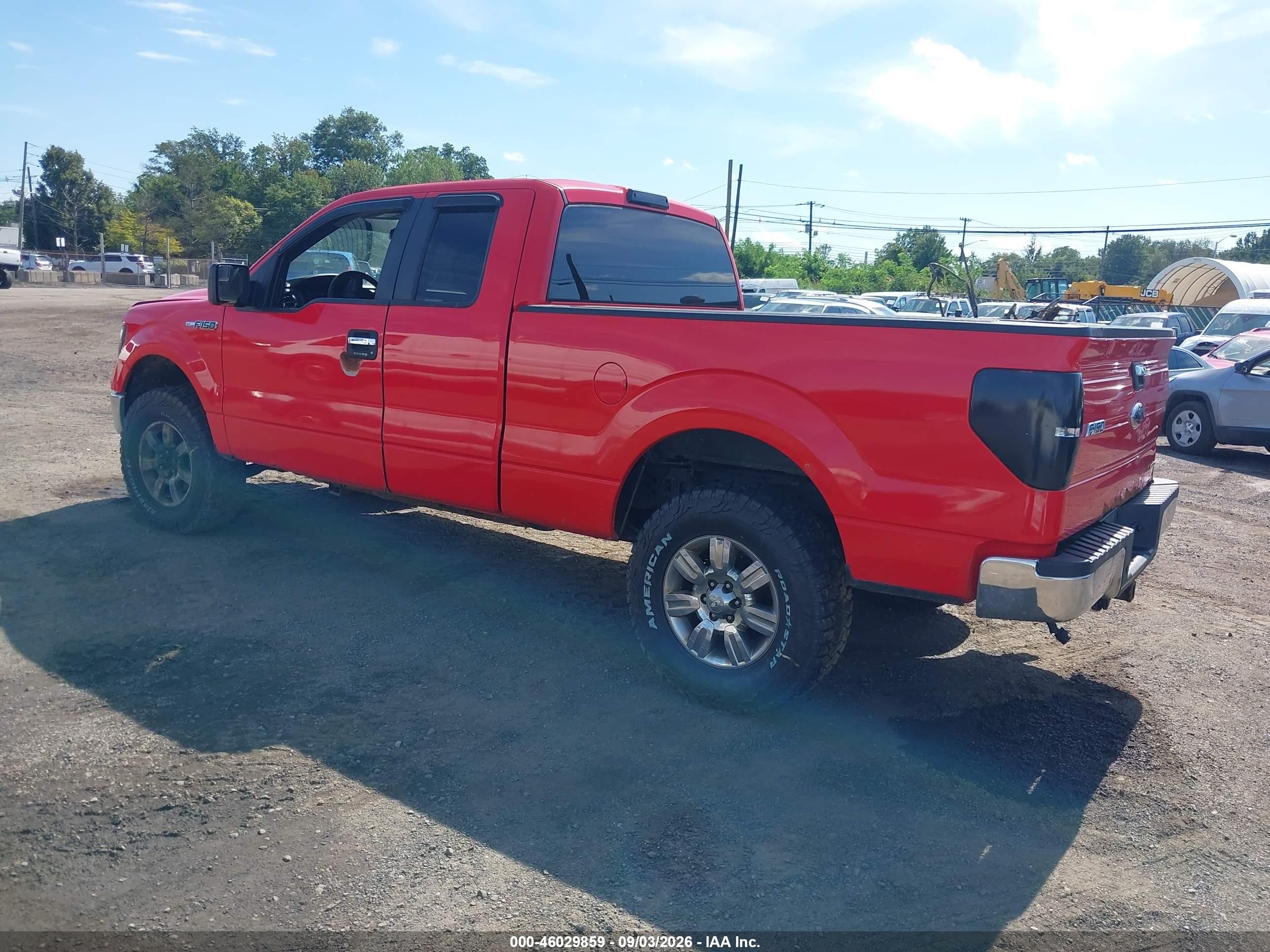 2011 Ford F-150 Xlt Red vin: 1FTFX1EF4BKD07249