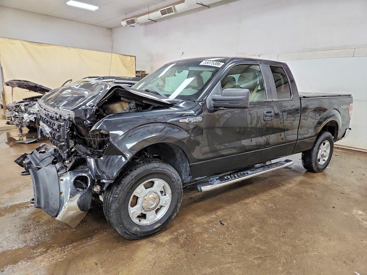 2012 Ford F150 Super Cab Black vin: 1FTFX1EF4CFD05219