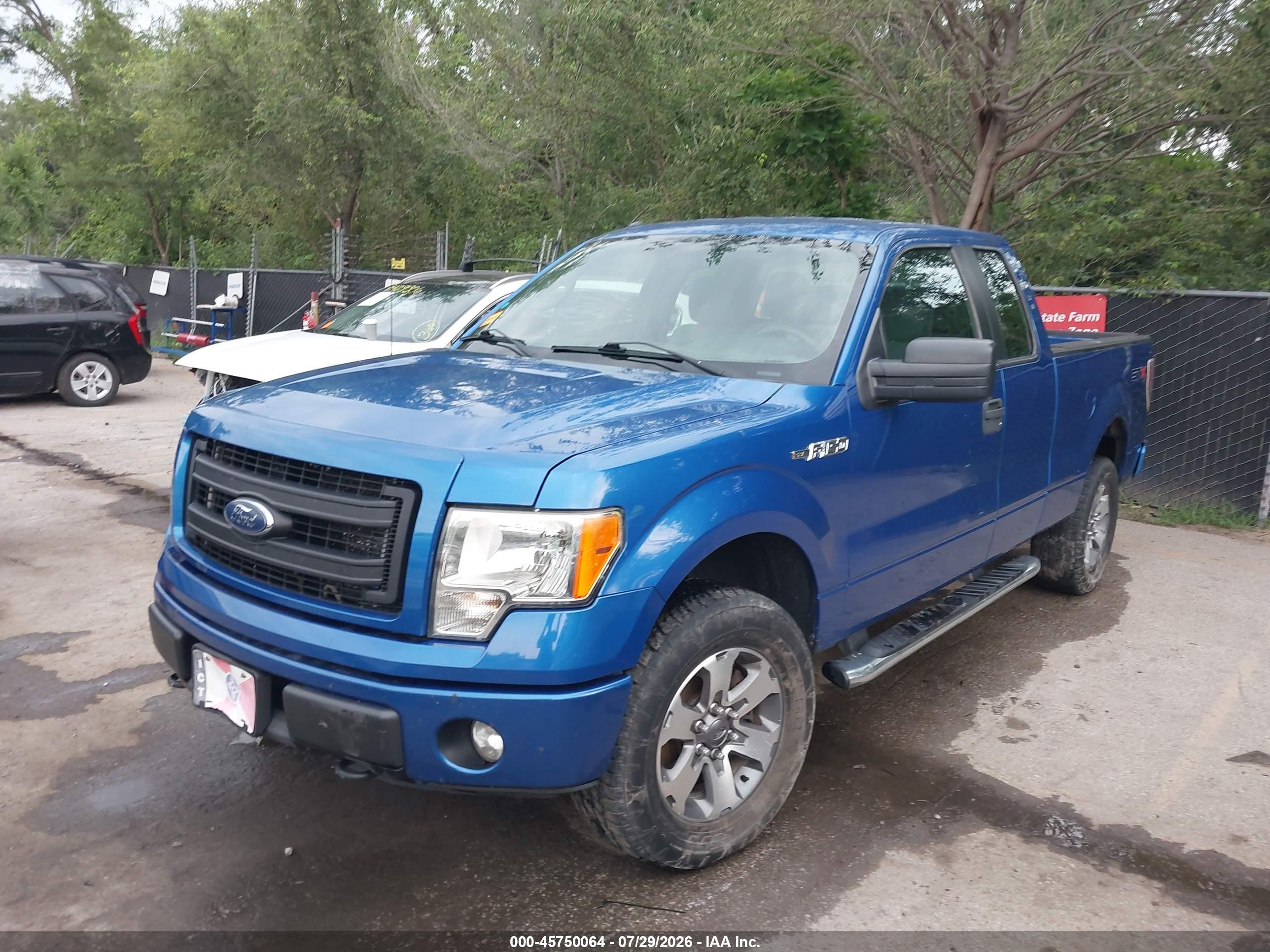 2013 Ford F-150 Stx Blue vin: 1FTFX1EF4DKD36897