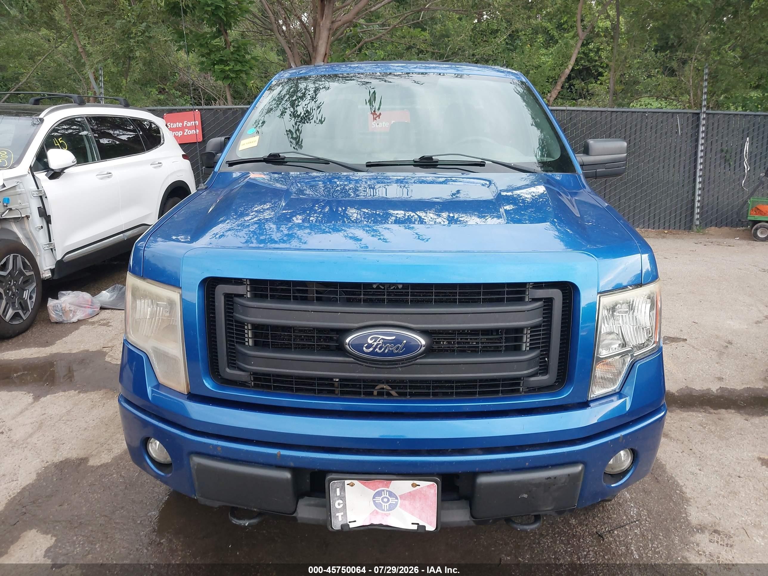 2013 Ford F-150 Stx Blue vin: 1FTFX1EF4DKD36897
