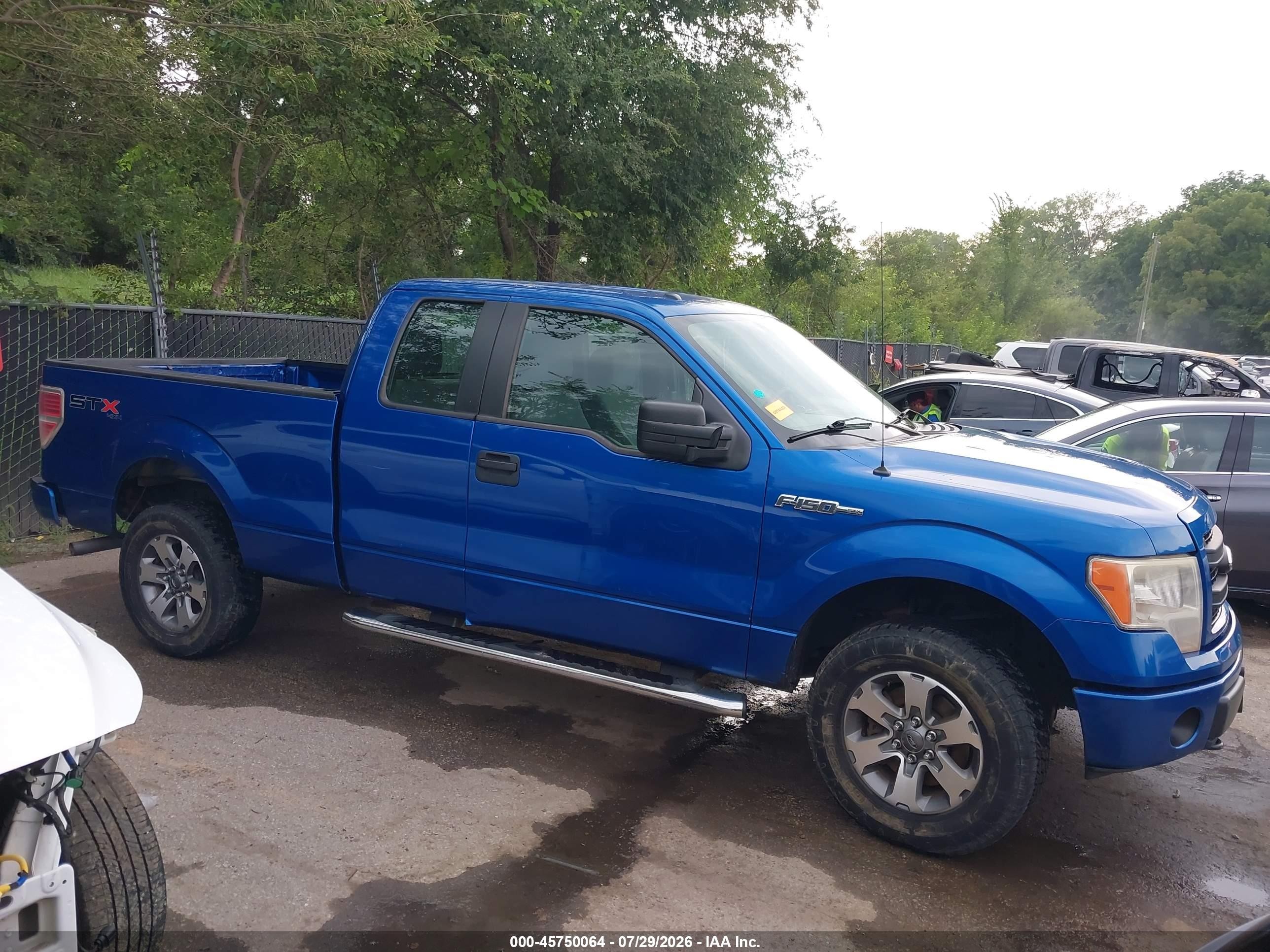 2013 Ford F-150 Stx Blue vin: 1FTFX1EF4DKD36897