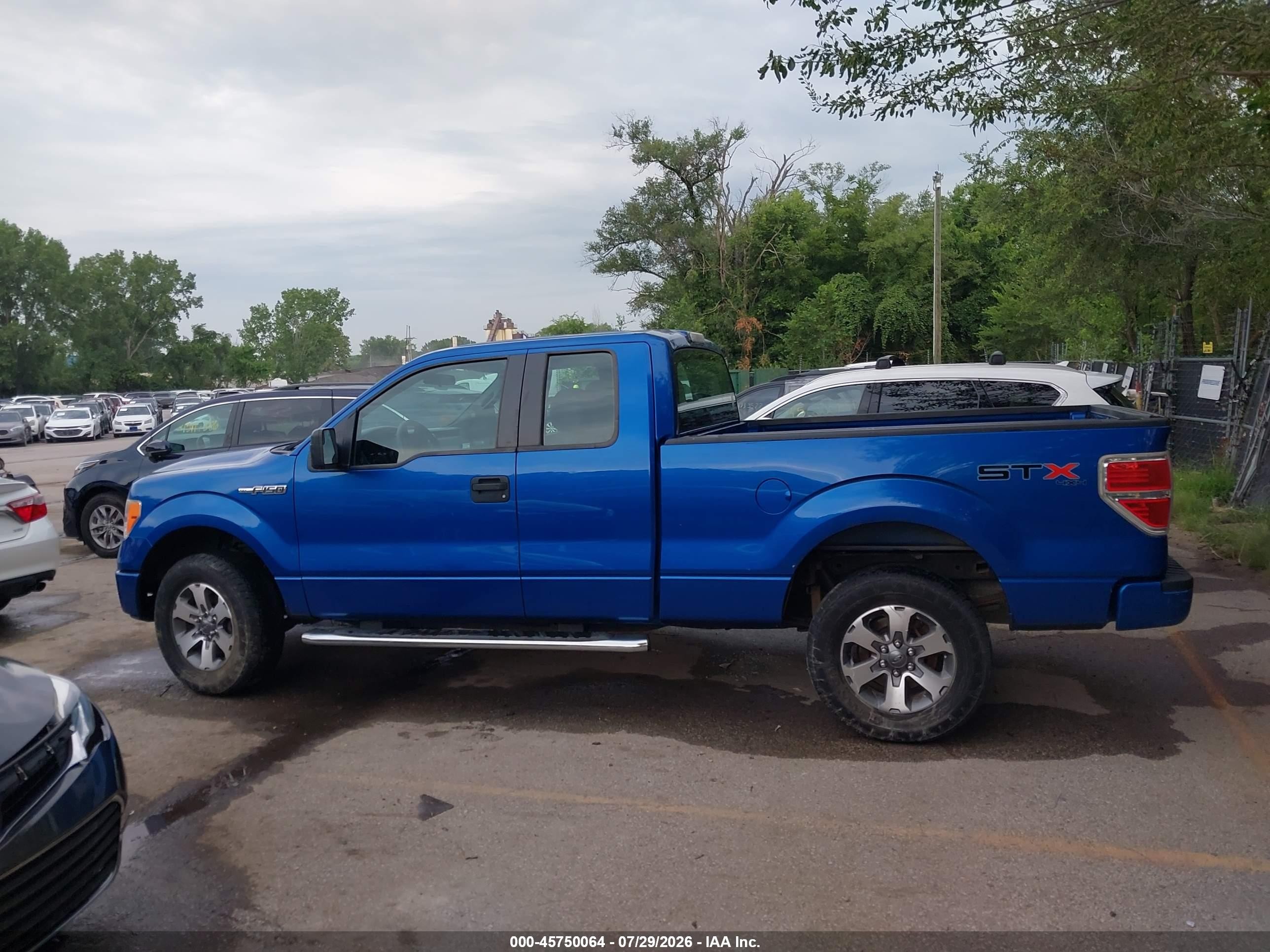 2013 Ford F-150 Stx Blue vin: 1FTFX1EF4DKD36897