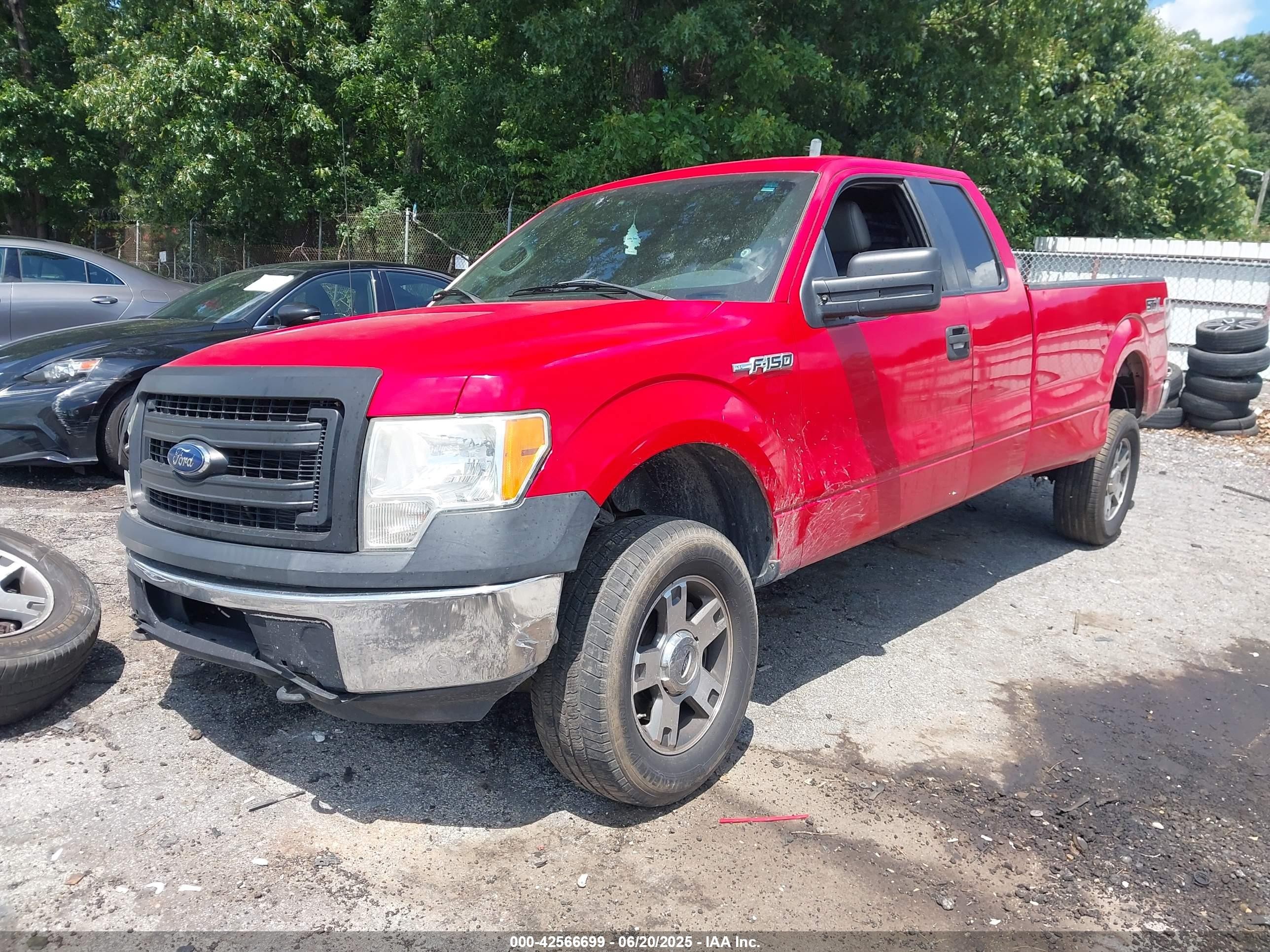2013 Ford F-150 Xl Red vin: 1FTFX1EF4DKD49195
