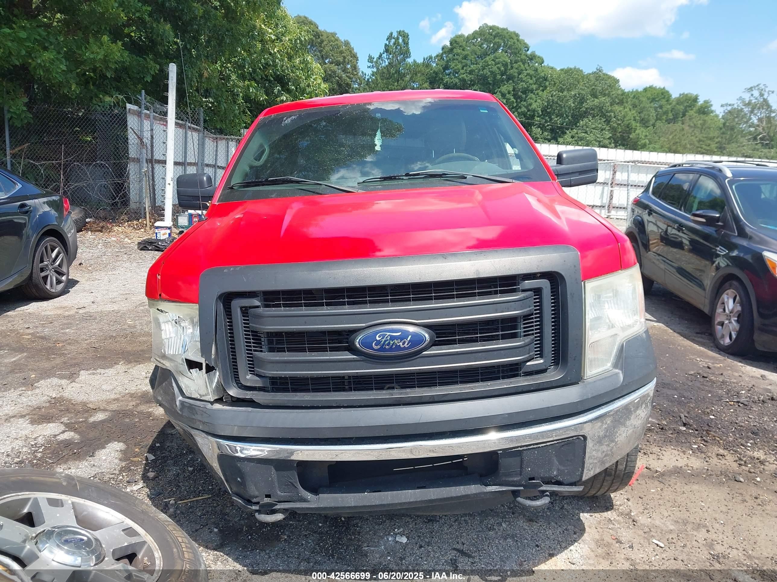 2013 Ford F-150 Xl Red vin: 1FTFX1EF4DKD49195