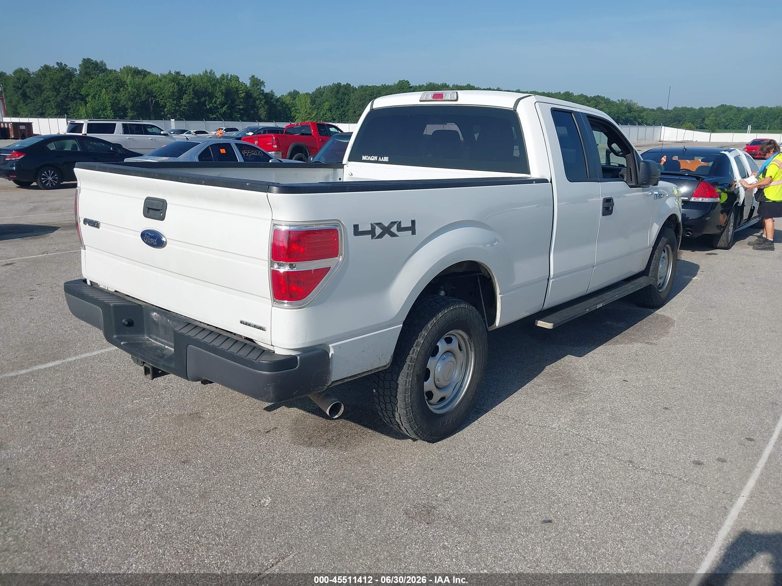 2013 Ford F-150 Fx4/lariat/stx/xl/xlt White vin: 1FTFX1EF4DKE99453