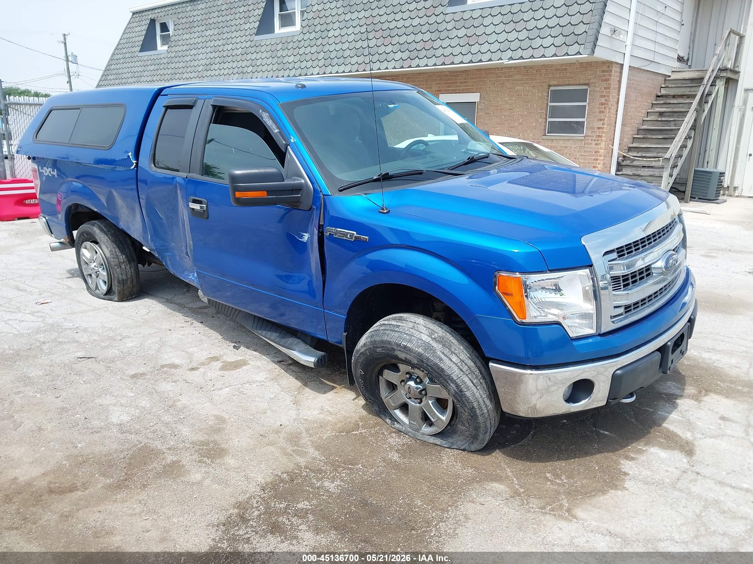 2014 Ford F-150 Xlt Blue vin: 1FTFX1EF4EFA42538
