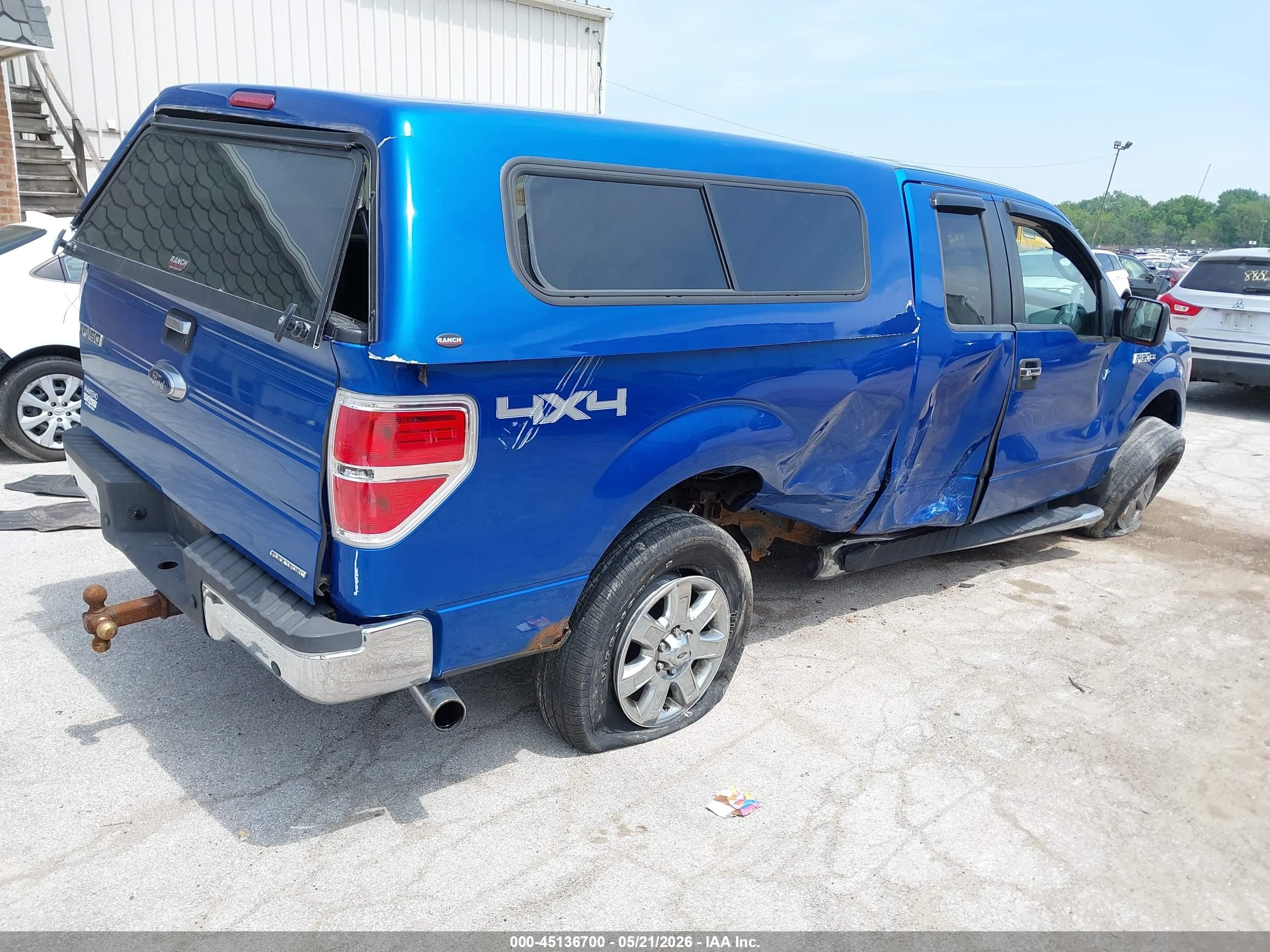 2014 Ford F-150 Xlt Blue vin: 1FTFX1EF4EFA42538
