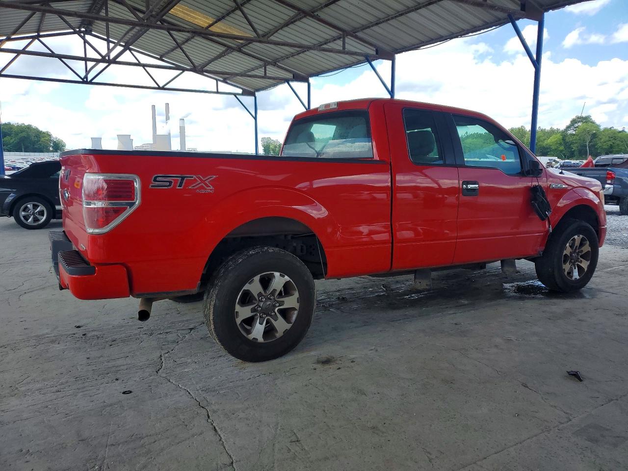 2014 Ford F150 Super Cab Red vin: 1FTFX1EF4EFB73405