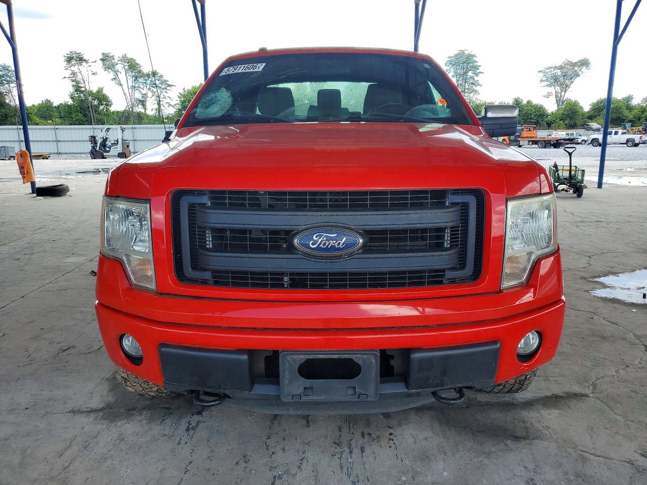 2014 Ford F150 Super Cab Red vin: 1FTFX1EF4EFB73405