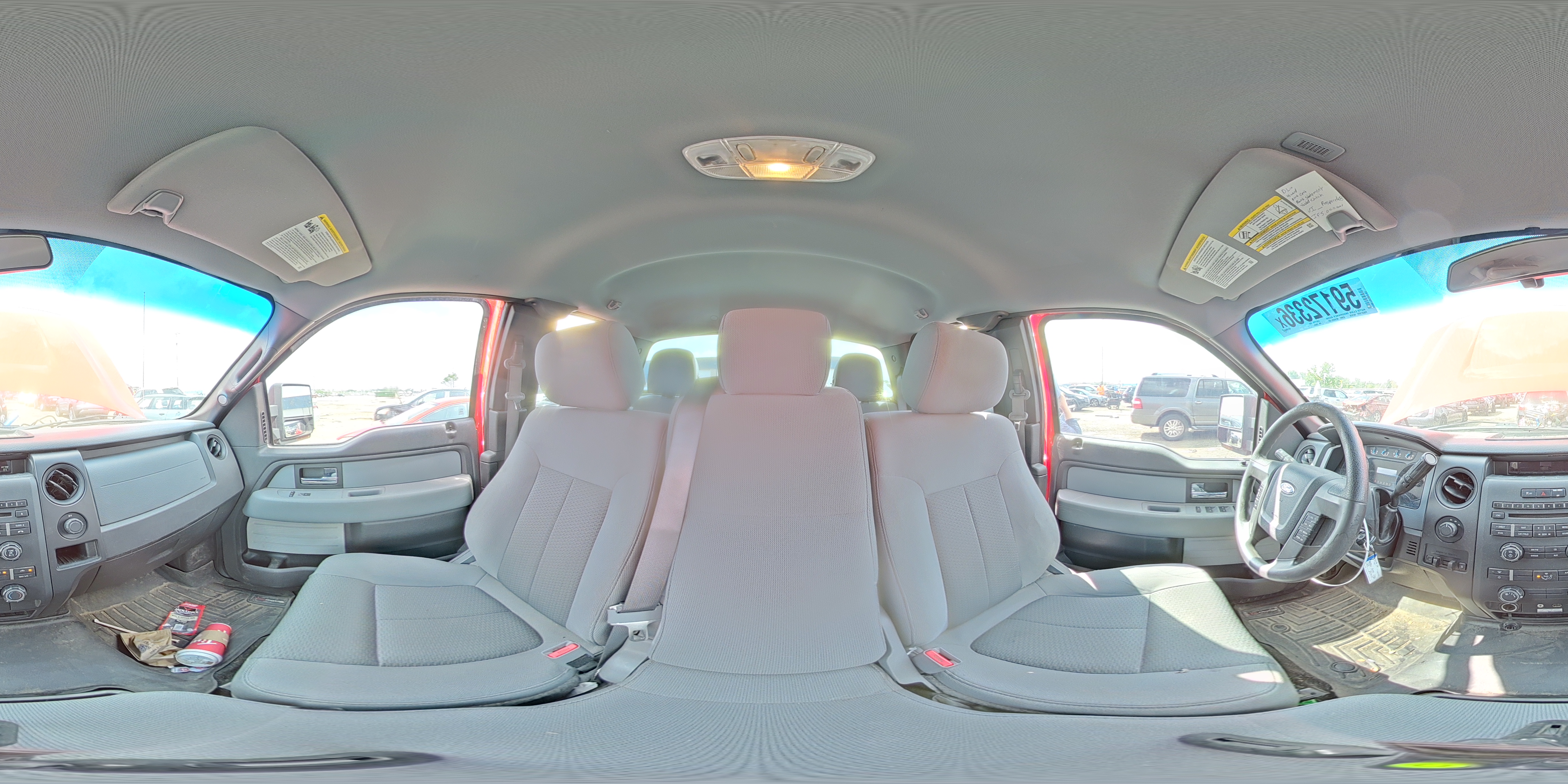 2014 Ford F150 Super Cab Red vin: 1FTFX1EF4EKD90024