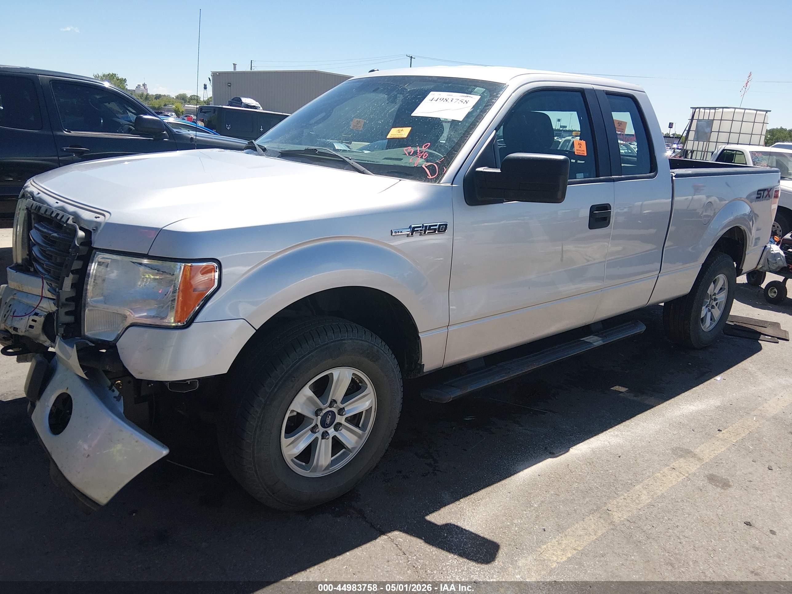 2014 Ford F-150 Stx Silver vin: 1FTFX1EF4EKE00759