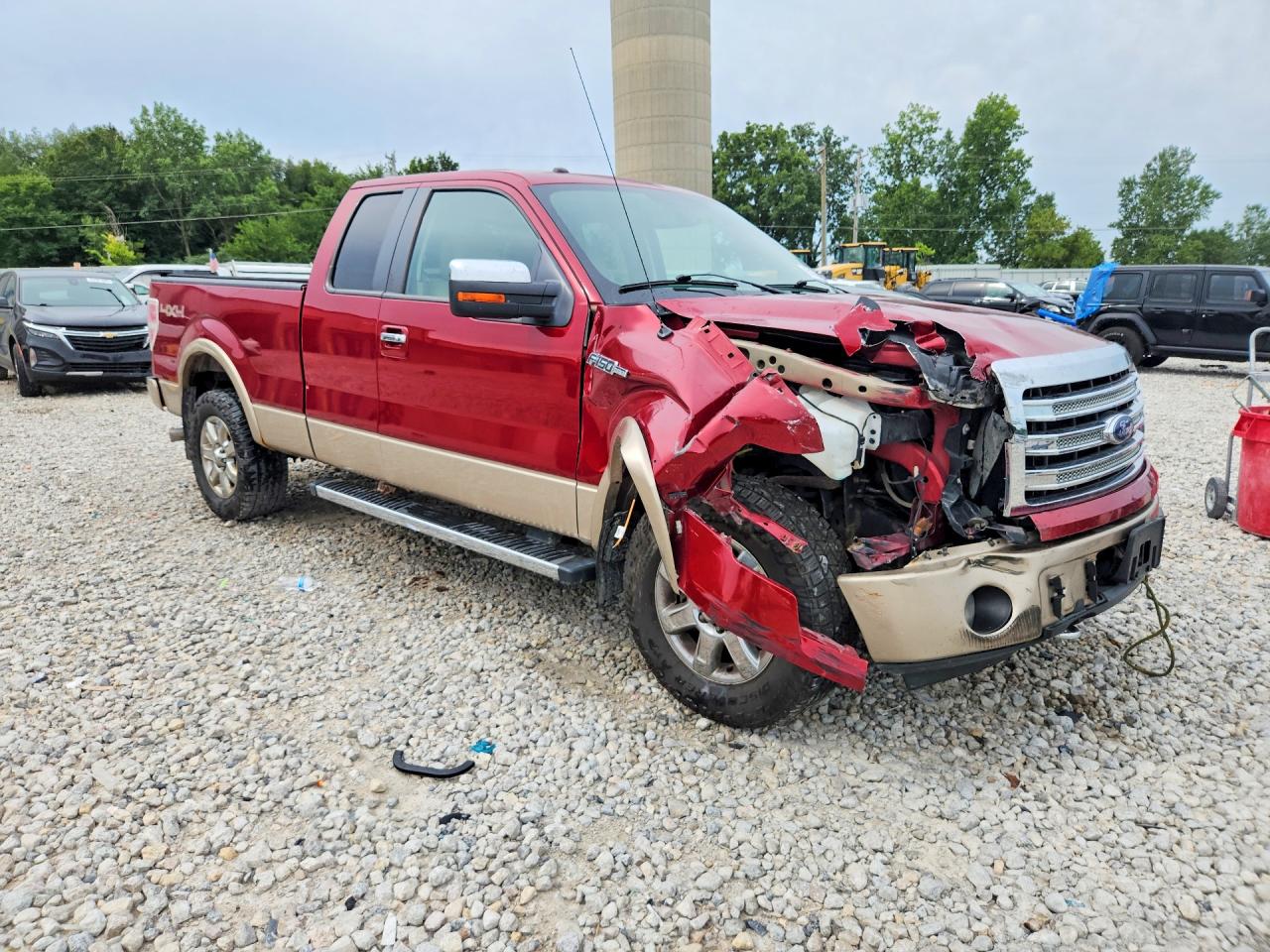 2014 Ford F150 Super Cab Burgundy vin: 1FTFX1EF4EKE64204